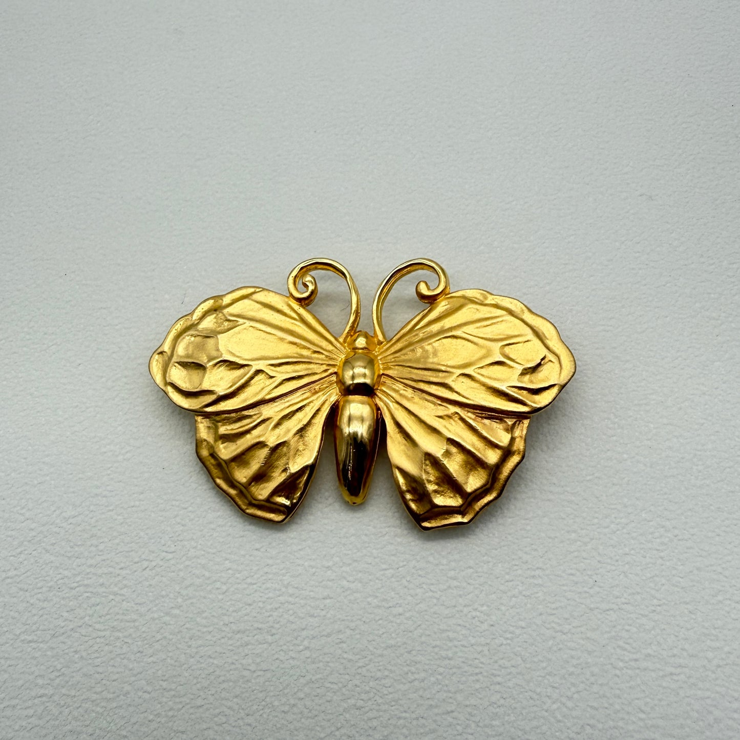 Givenchy Vintage Butterfly Motif Golden Brooch