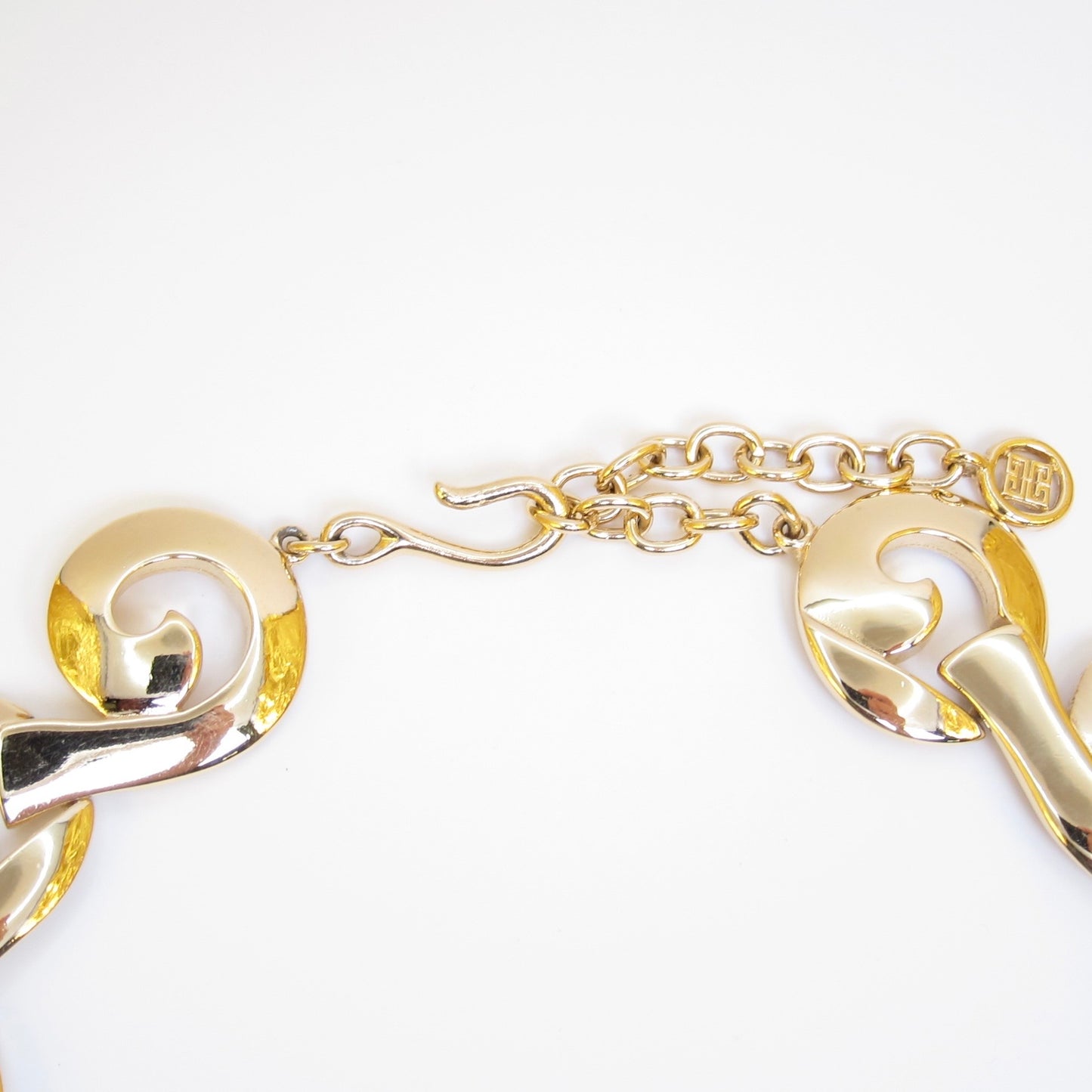 Givenchy Vintage G Logo Motif Golden Necklace