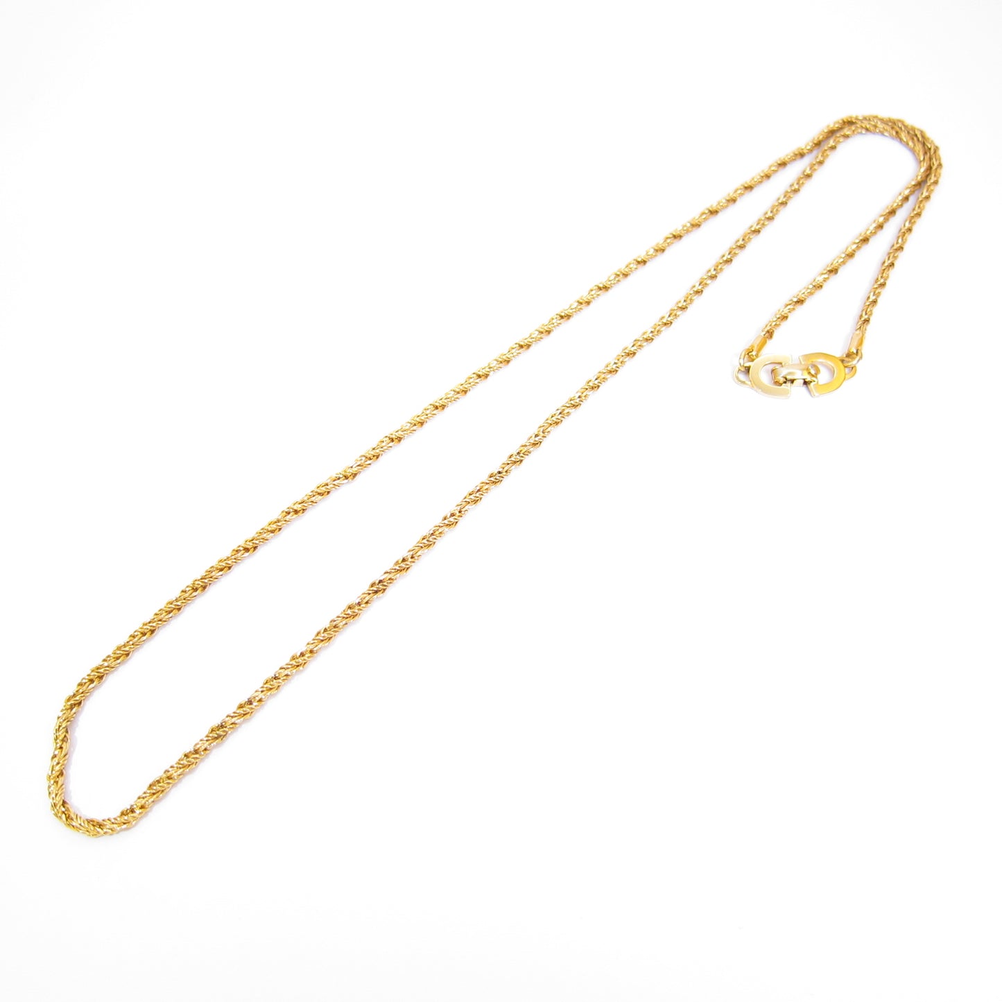 Christian Dior Vintage Twisted Chain Necklace