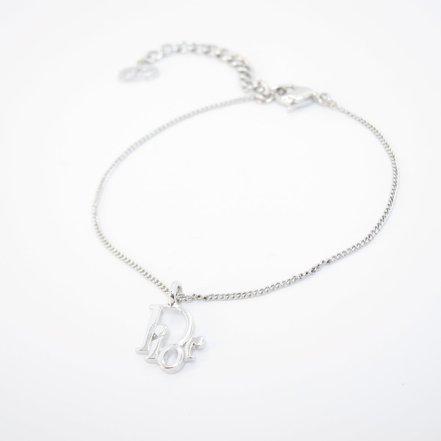 Christian Dior Vintage Dior Logo Silver Bracelet