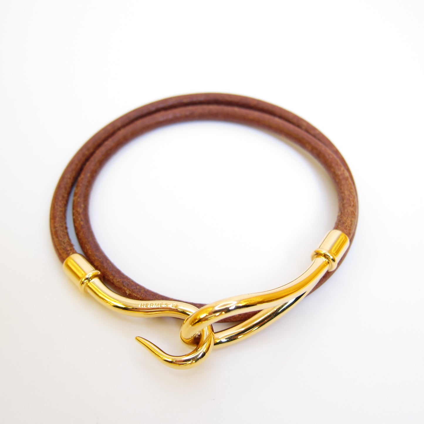 Hermes Vintage Hermes Brown Jumbo Hook Bracelet