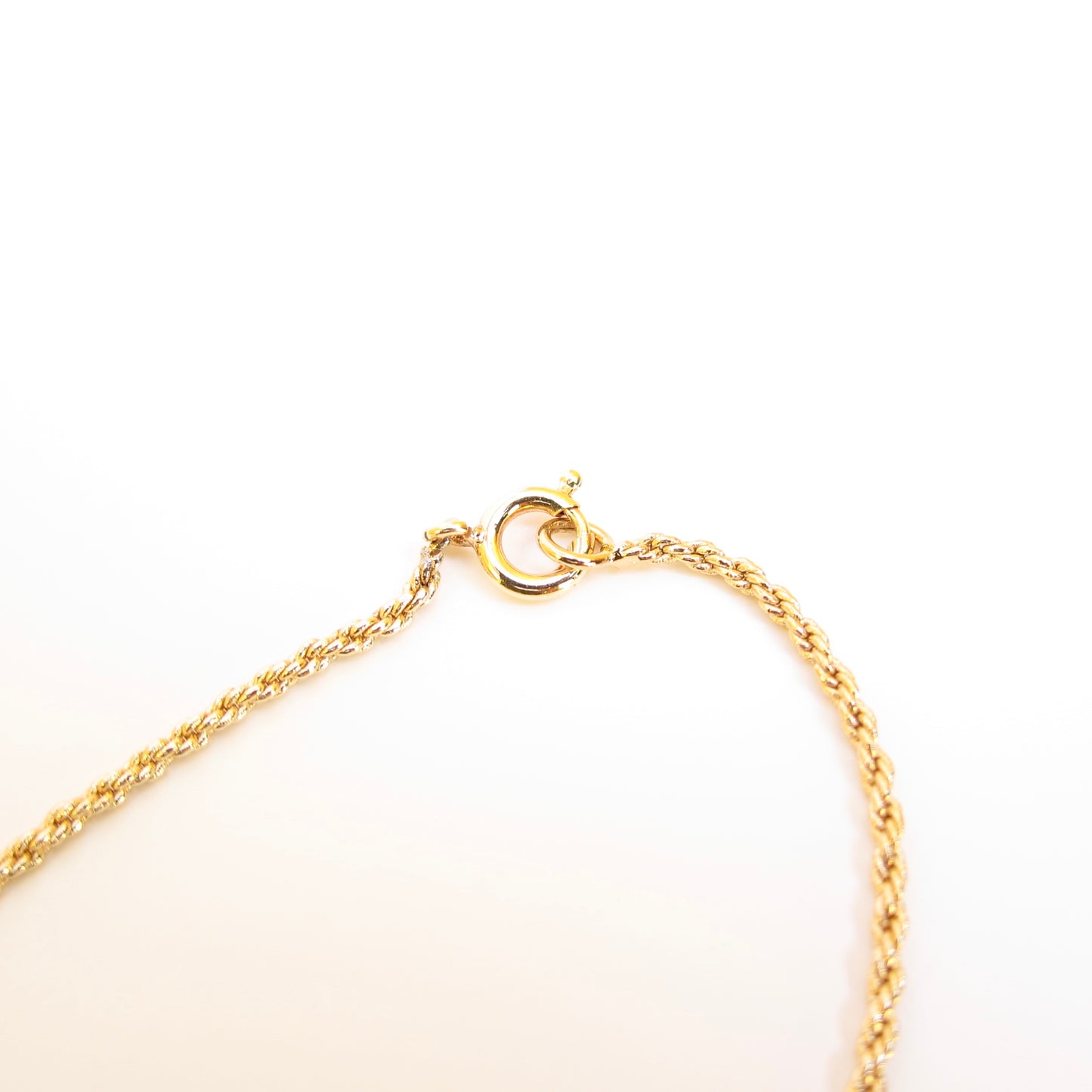 Christian Dior Vintage CD Logo with Rhinestone Golden Bracelet