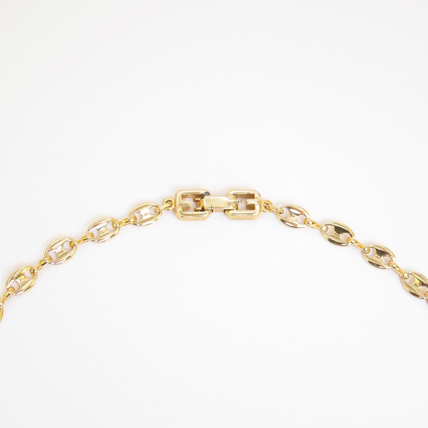 Givenchy Vintage Anchor Link Chain Golden Necklace