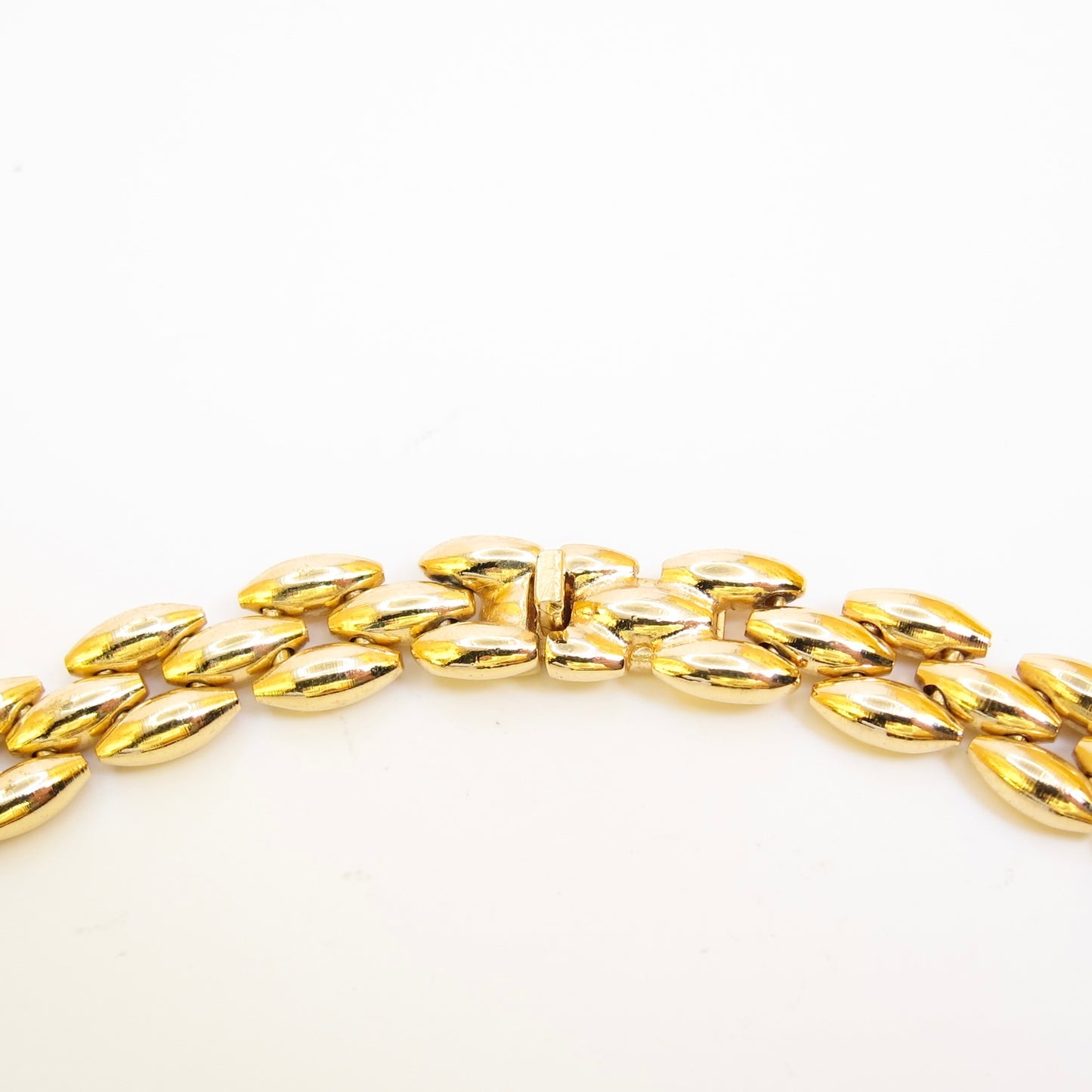 Christian Dior Vintage Stylish Rhinestone Golden Necklace