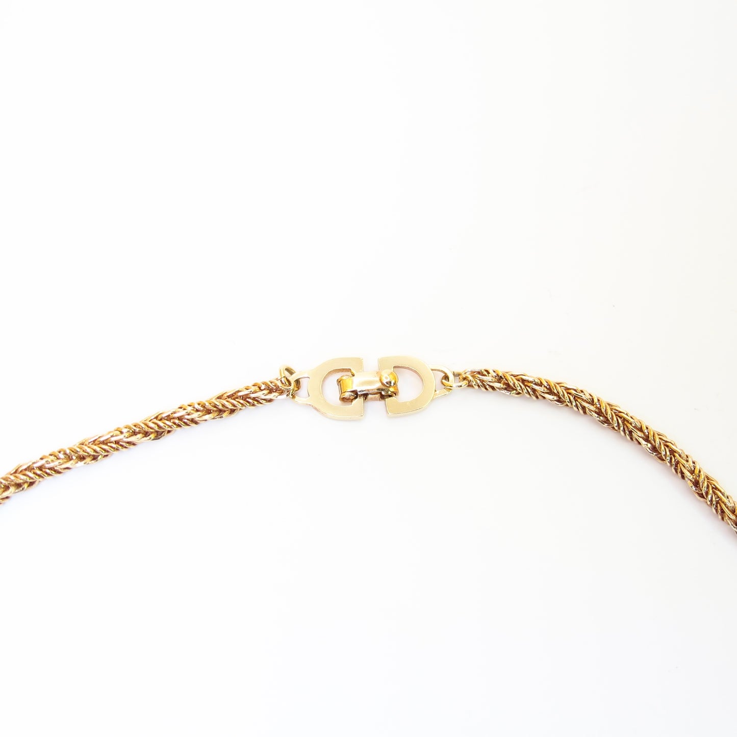Christian Dior Vintage Stylish Golden Necklace