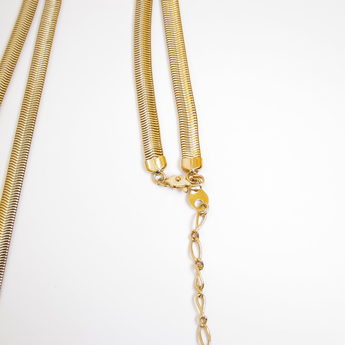 Yves Saint Laurent Vintage YSL Logo on Golden Pendant Long Necklace