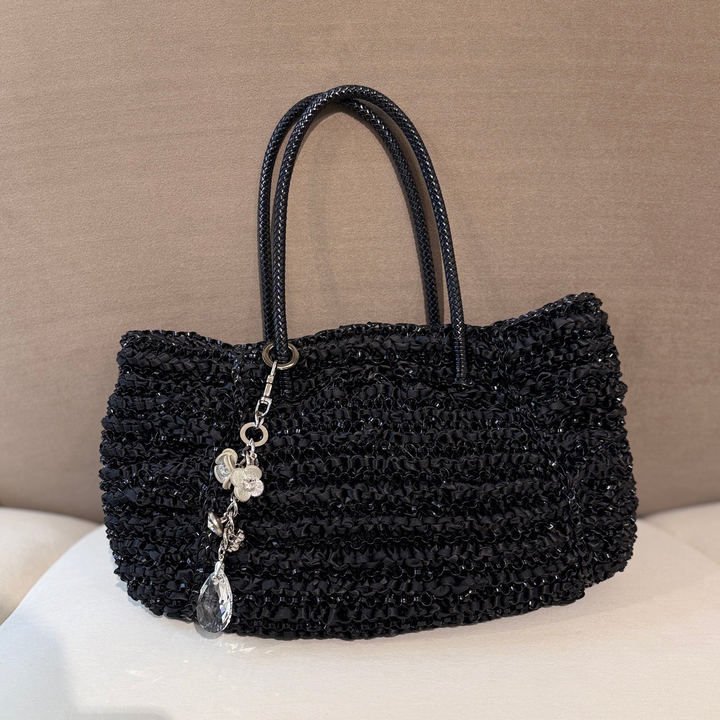 Anteprima Black Wire Bag Charm Handbag | Hong Kong Vintage Store