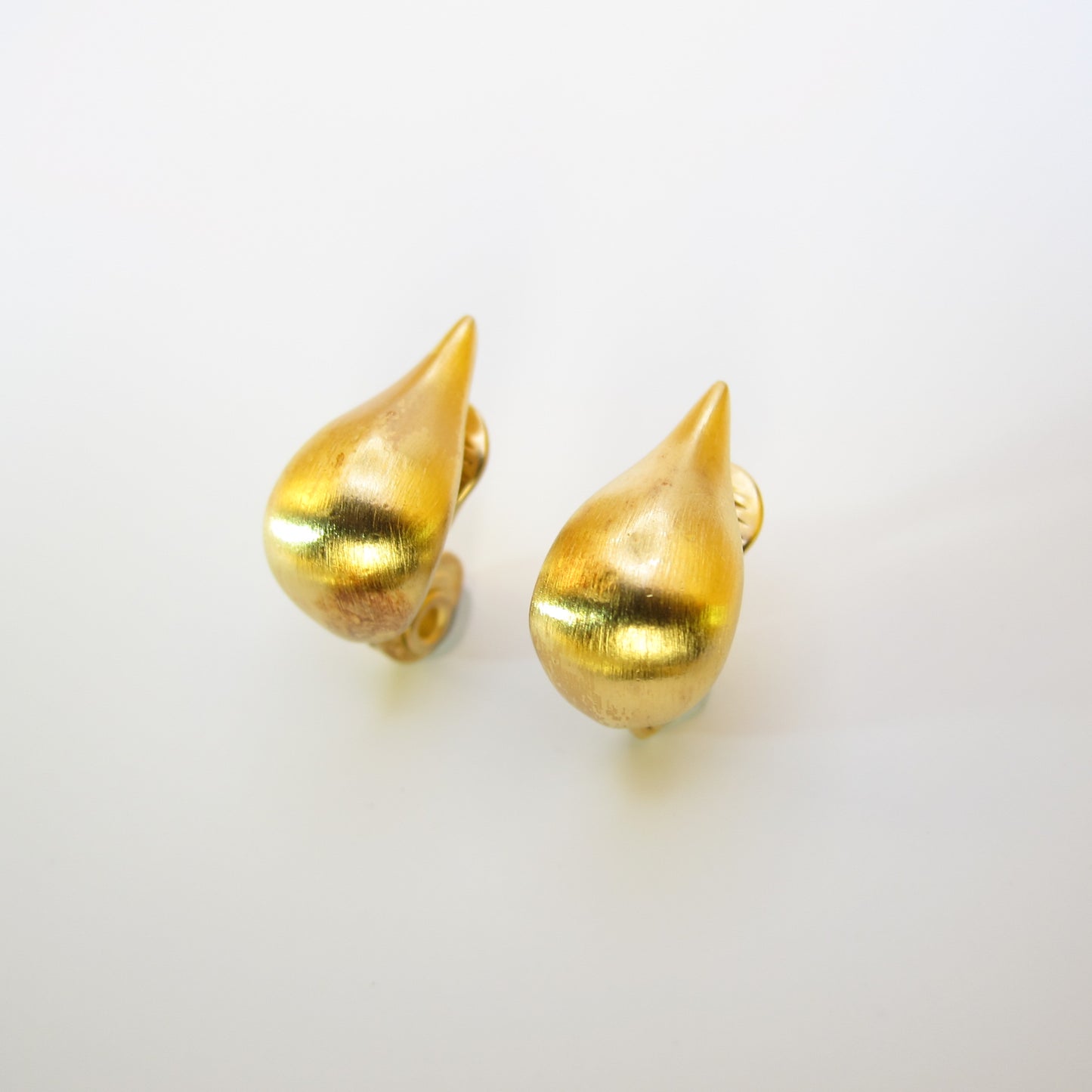Monet Vintage Stylish Golden Clip-on Earrings