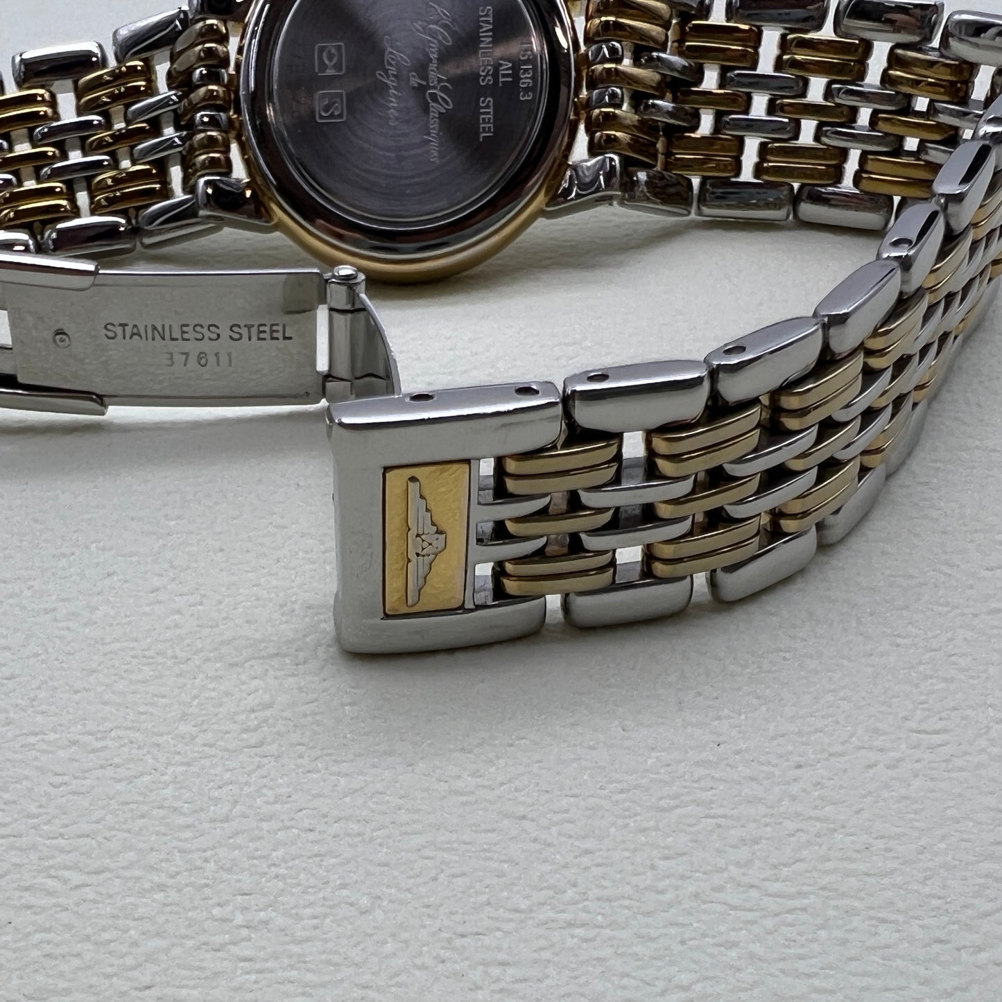 Longines Vintage Round Ivory Face Two Tone Ladies Watch