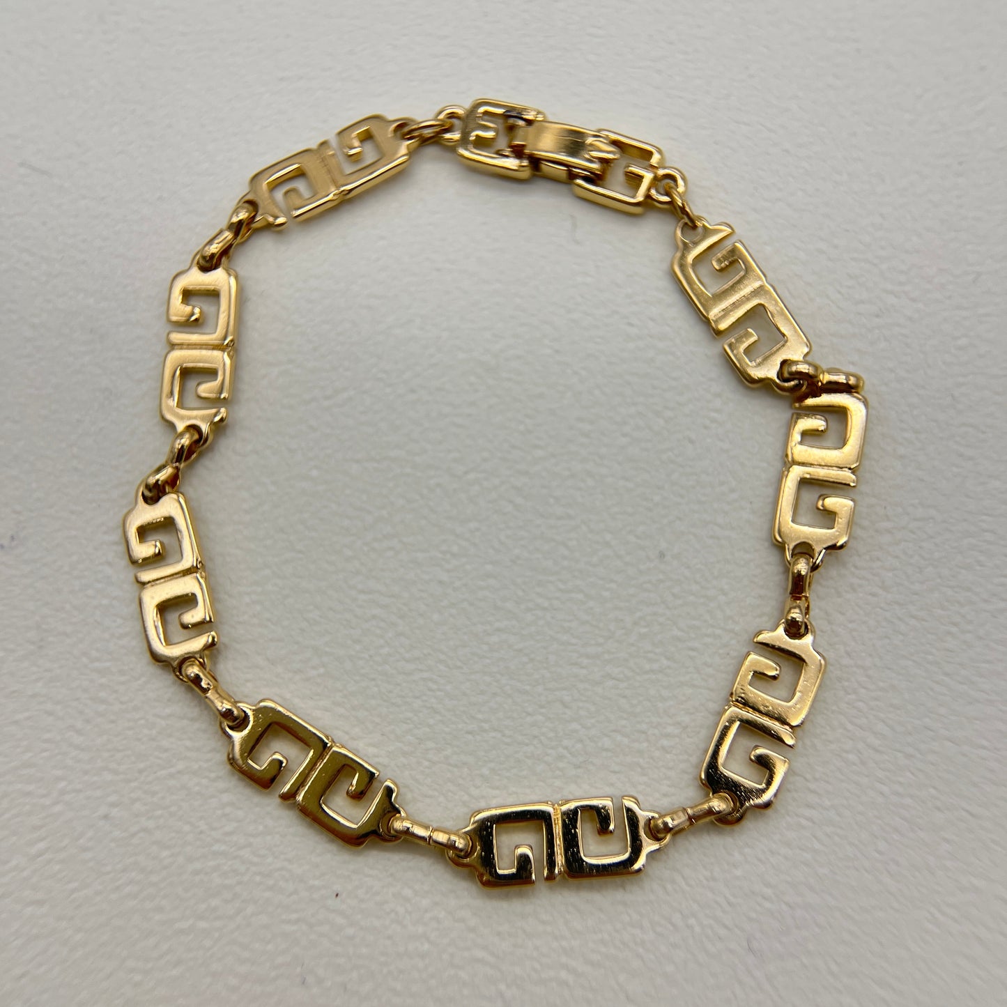 Givenchy Vintage GG Logo Golden Bracelet