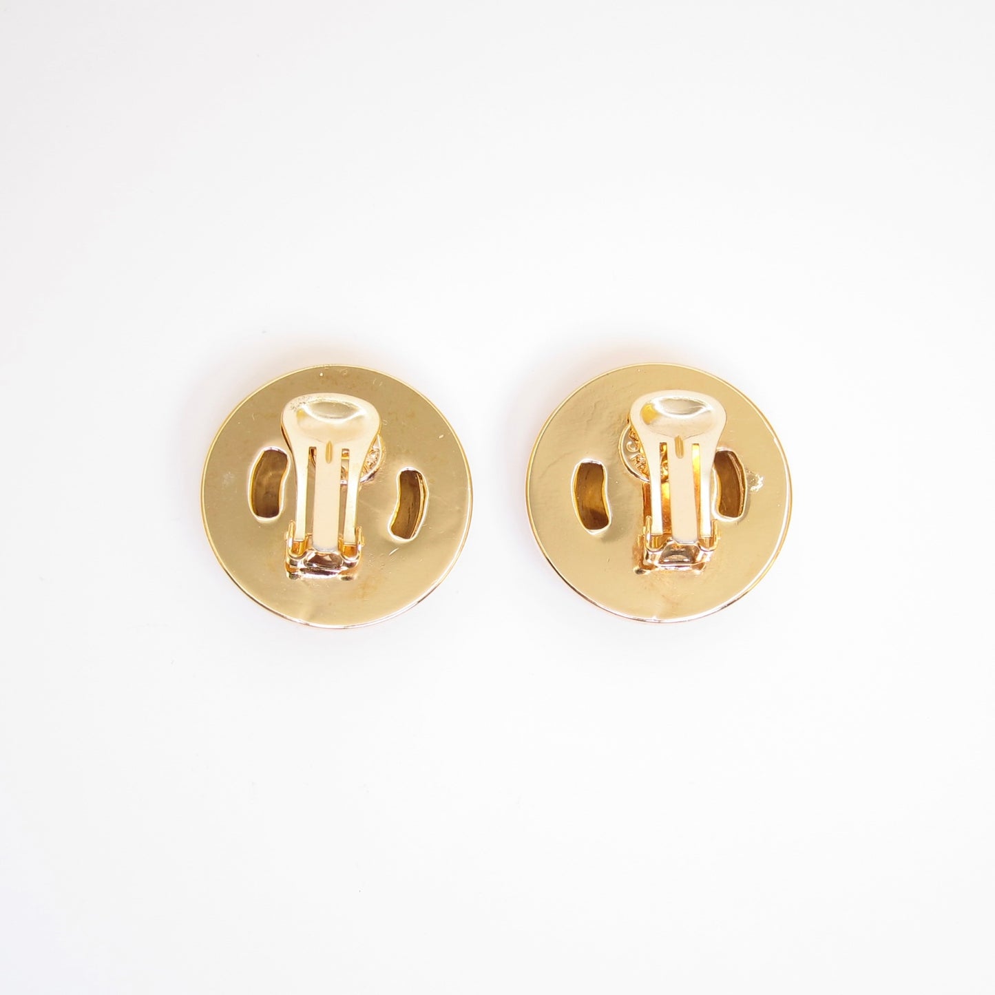 Celine Vintage Star Ball Golden Clip-on Earrings