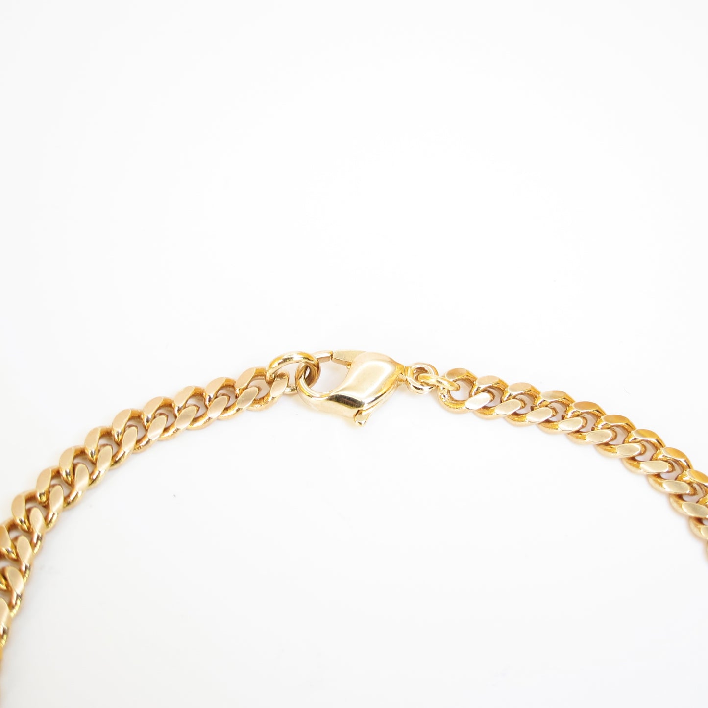 Christian Dior Vintage Dior Logo and Rhinestone Golden Bracelet