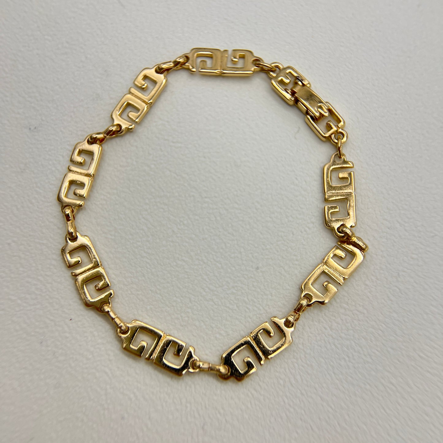 Givenchy Vintage GG Logo Golden Bracelet