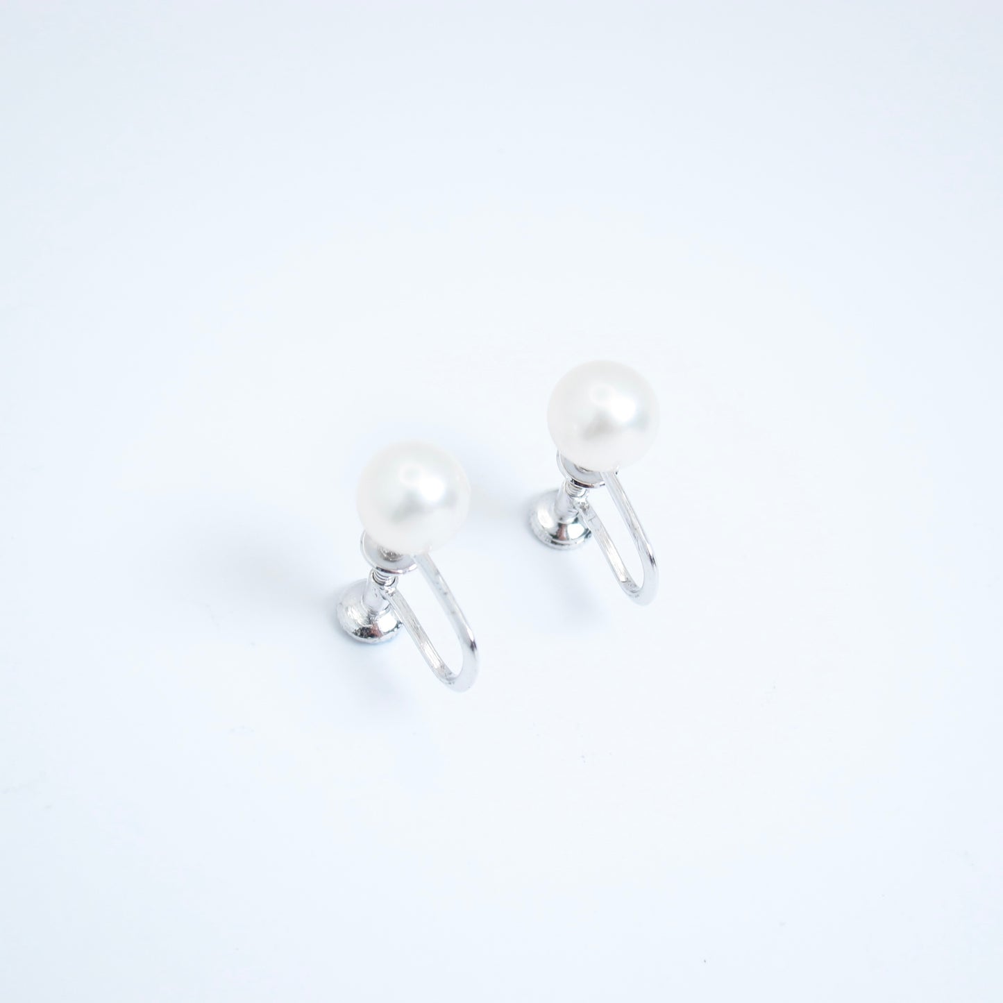 Mikimoto Vintage Akoya Pearl Silver Clip-on Earrings