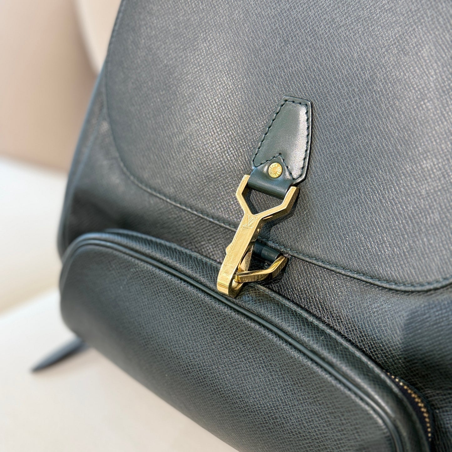 Louis Vuitton Deep Green Taiga Cassiar Backpack