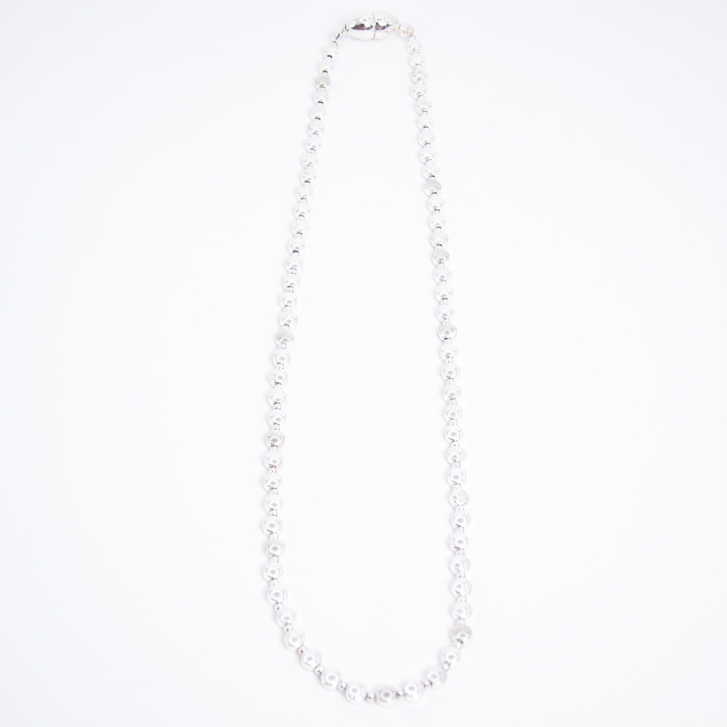 Monet Vintage Silver Bead Chain Necklace