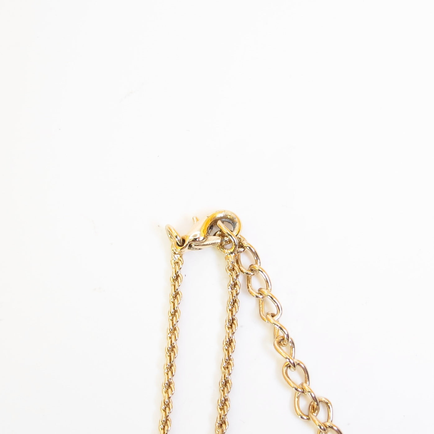 Christian Dior Vintage Ribbon with Rhinestone Golden Necklace