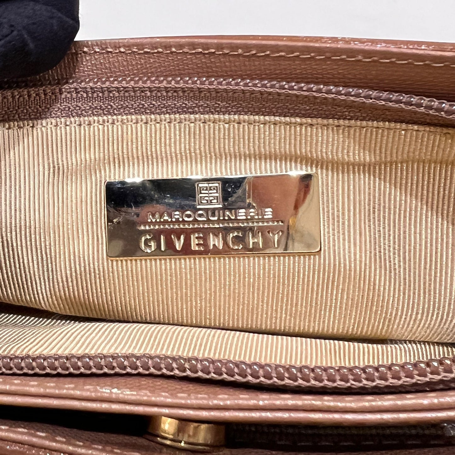 Givenchy Vintage Champagne Pink Leather Shoulder Bag