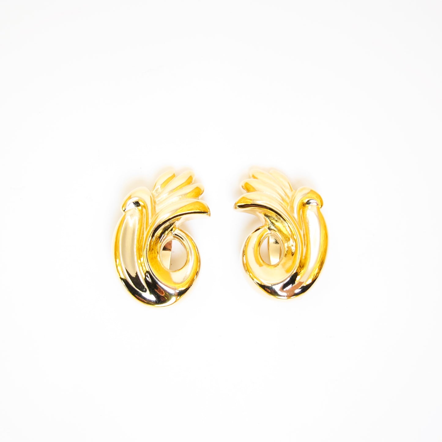 Givenchy Vintage Stylish Golden Clip-on Earrings