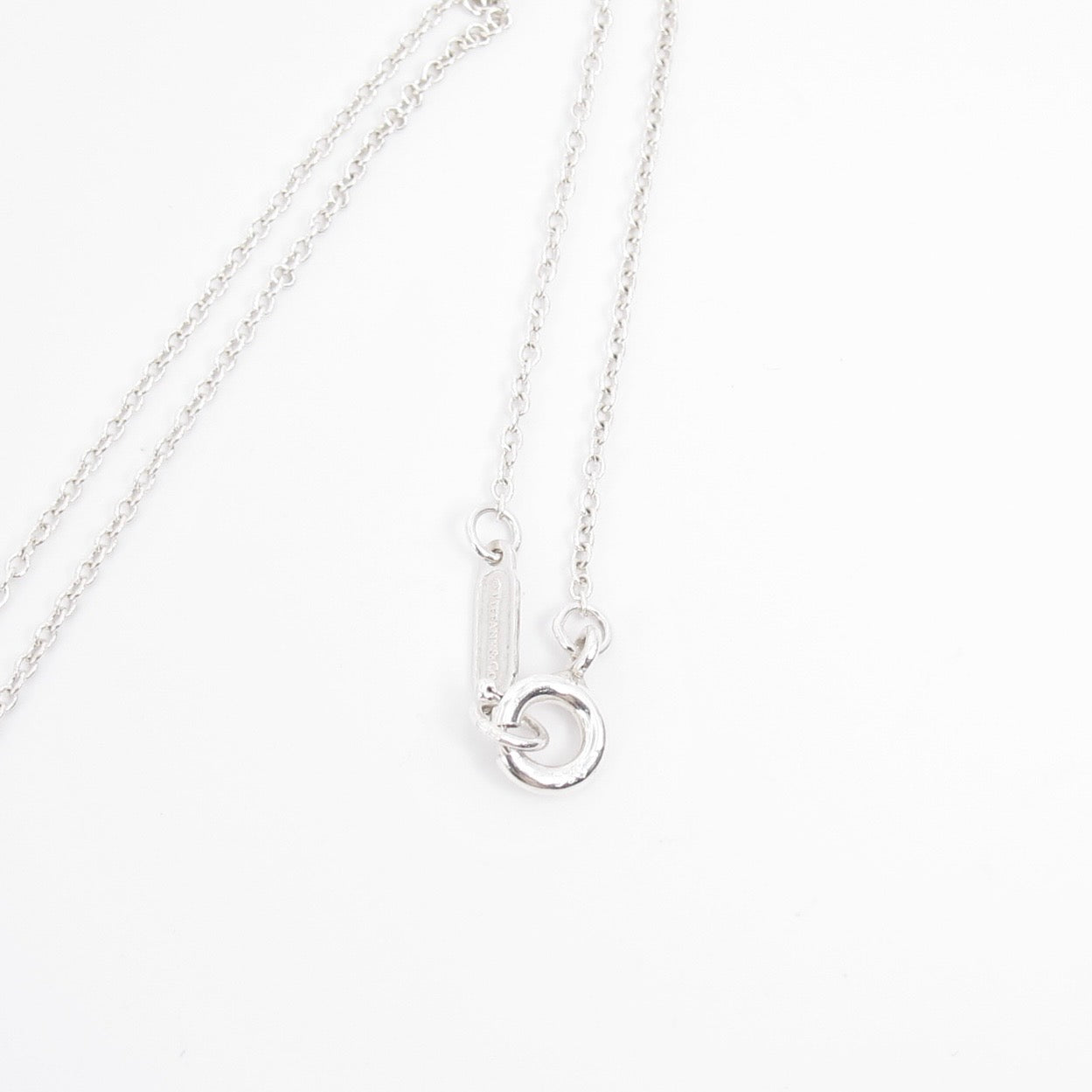 Tiffany Vintage Ribbon Motif Silver Necklace