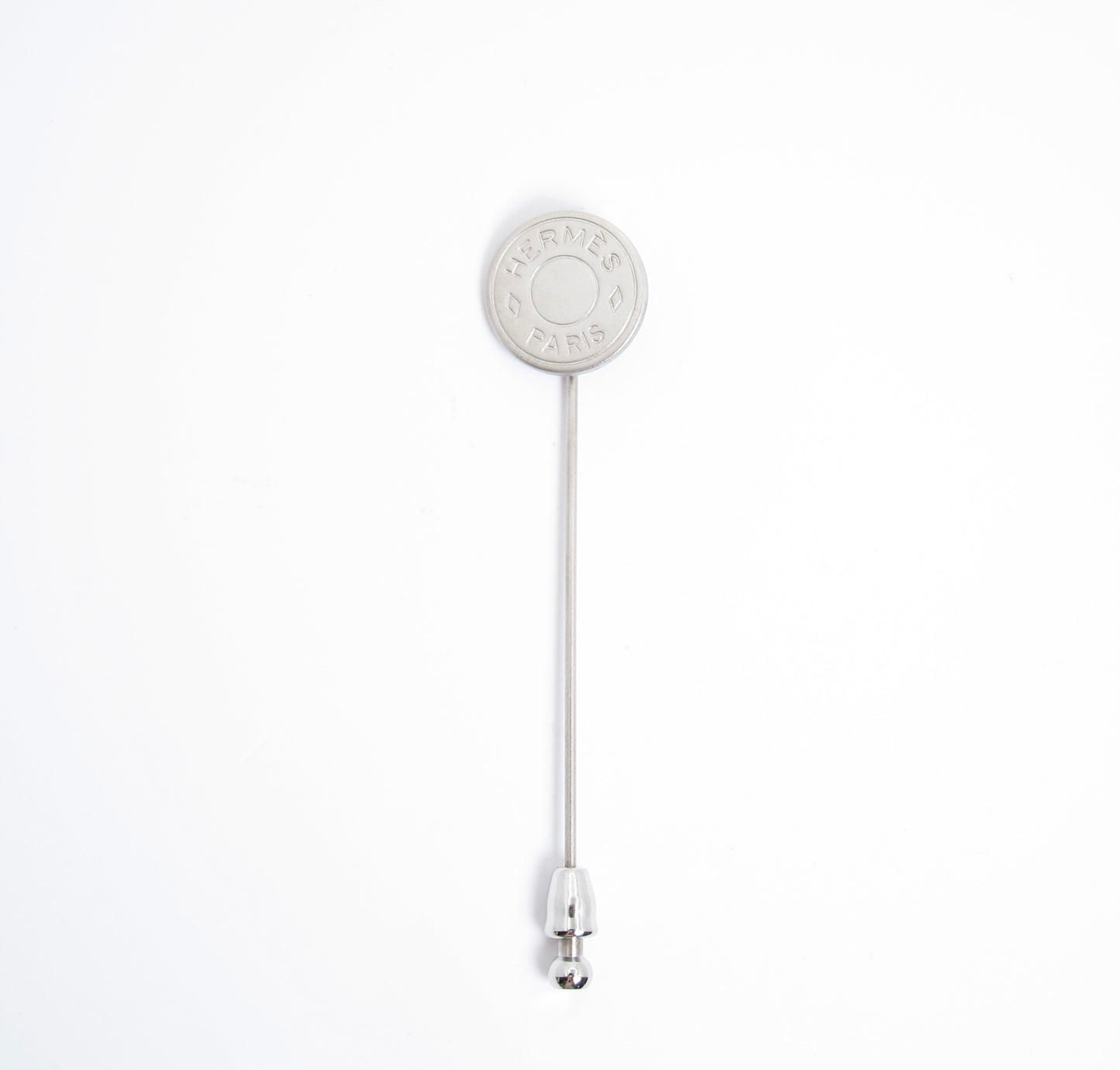 Hermes Vintage Serie Pin Silver Brooch