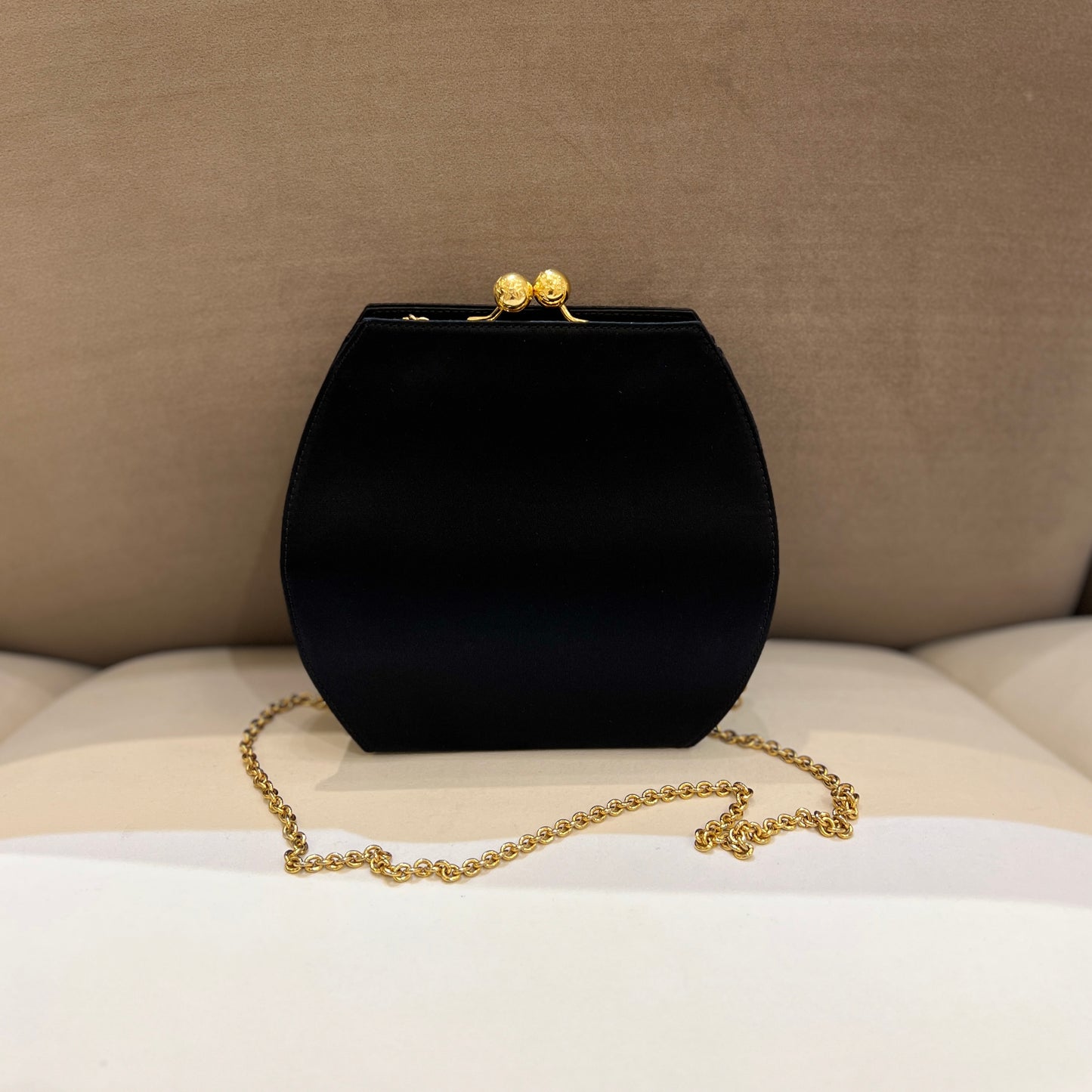 Celine Vintage 星球扣黑色染色單肩包