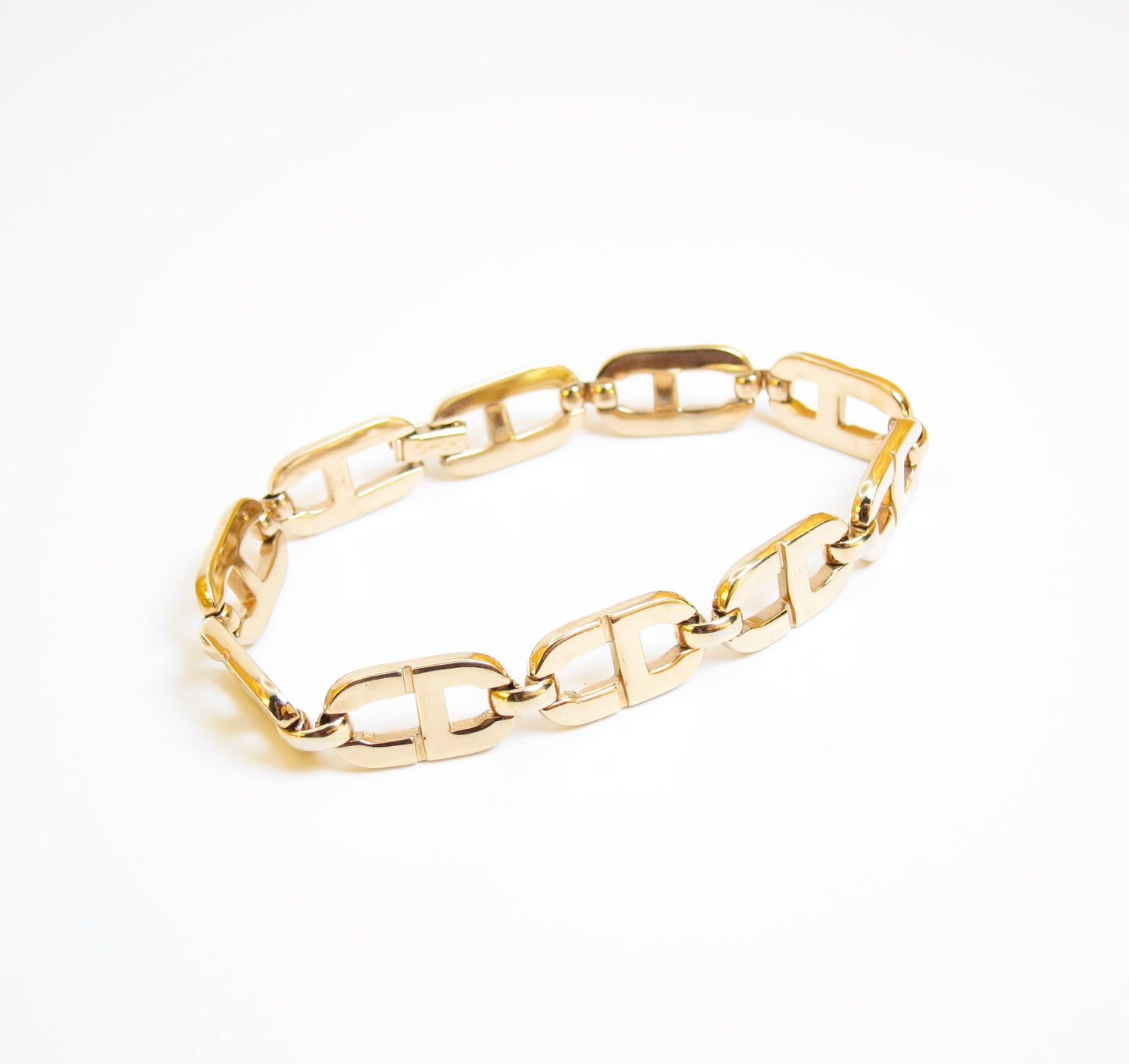 Christian Dior Vintage CD Logo Golden Bracelet