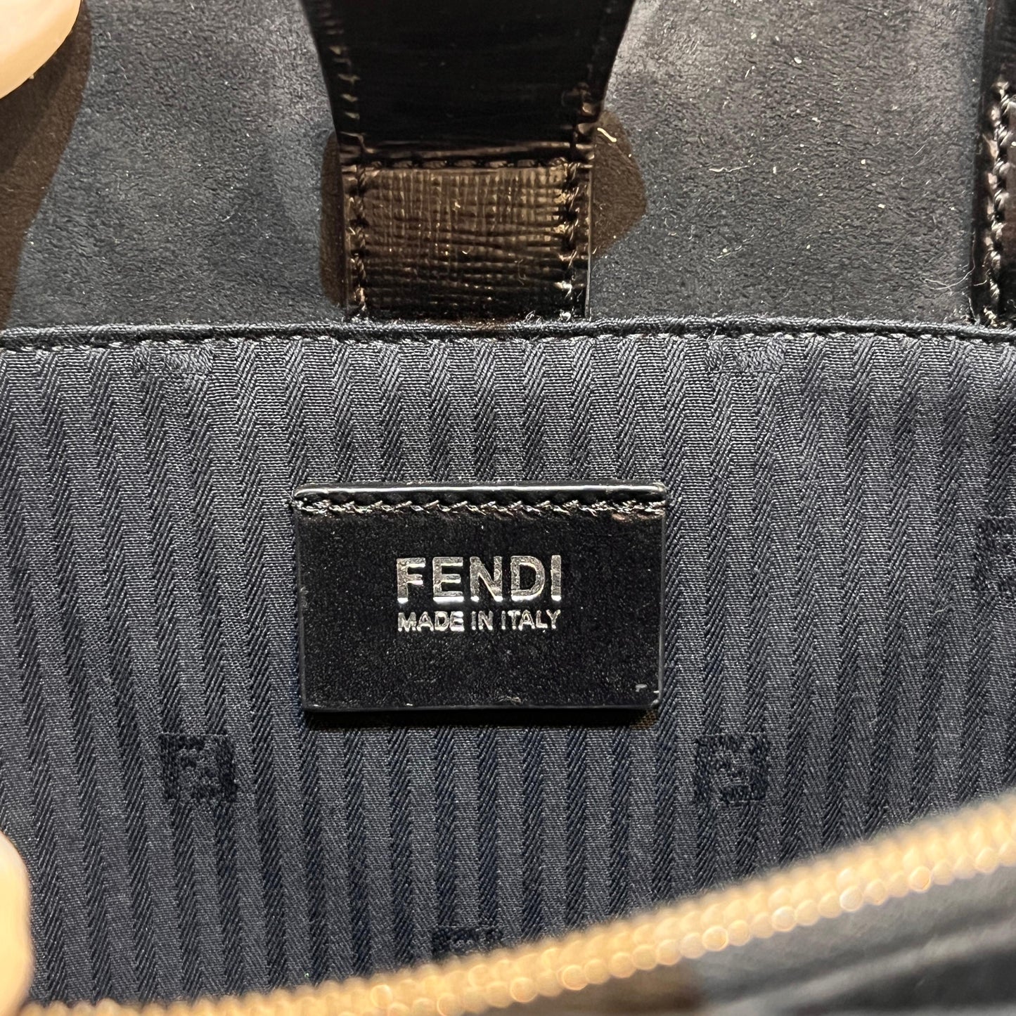Fendi Vintage 2Jours Black Leather 2-Way Shoulder Bag