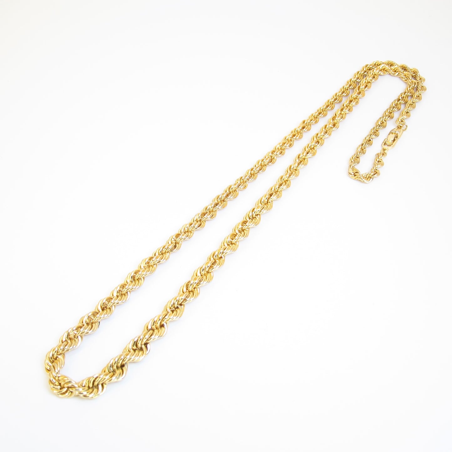 Christian Dior Vintage Twisted Golden Chain Necklace