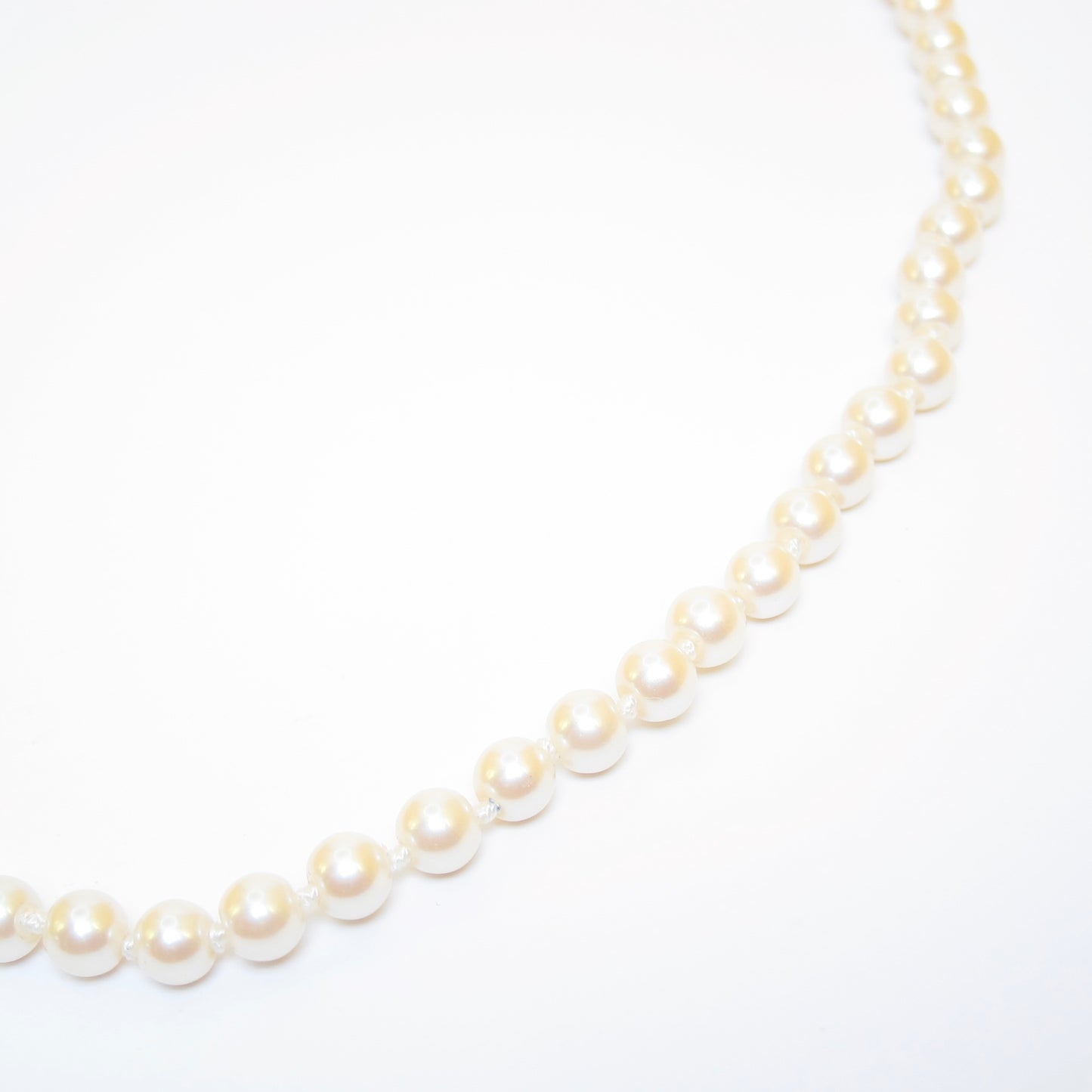 Givenchy Vintage Pearl Necklace with 4G Logo Buckle