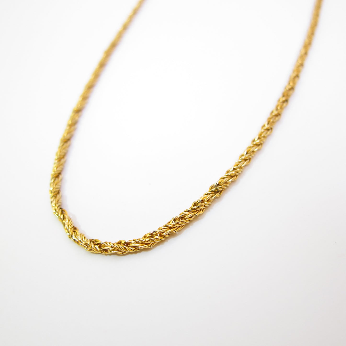 Christian Dior Vintage Twisted Chain Necklace