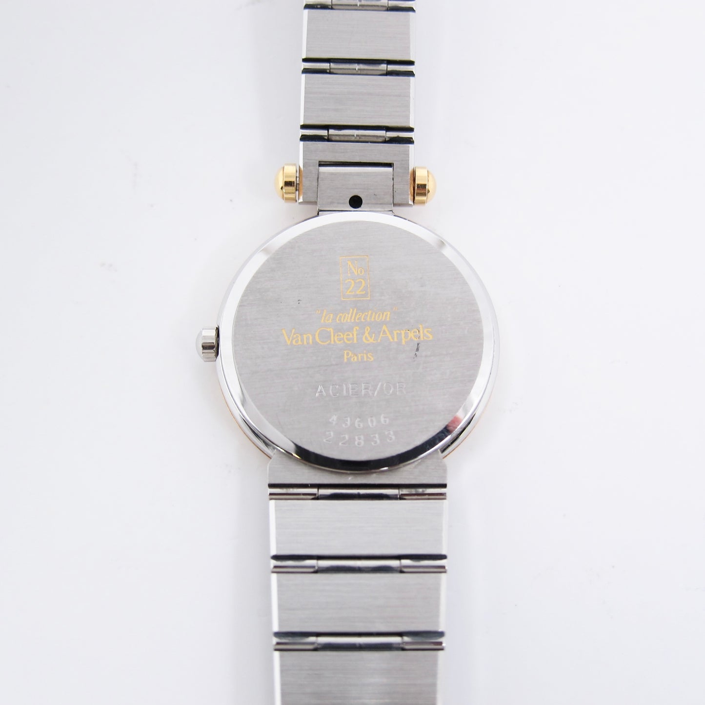 Van Cleef & Arpels Vintage La Collection Round White Face Two Tone Watch