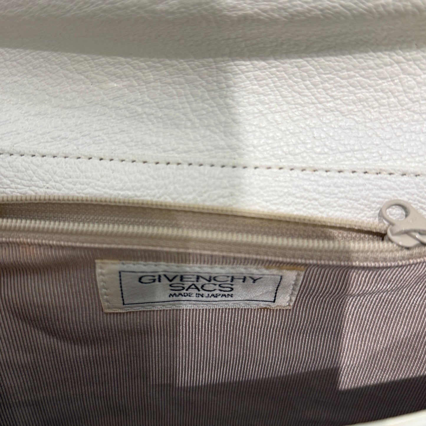 Givenchy 4G Logo Creamy White Soft Leather Vintage Shoulder Bag