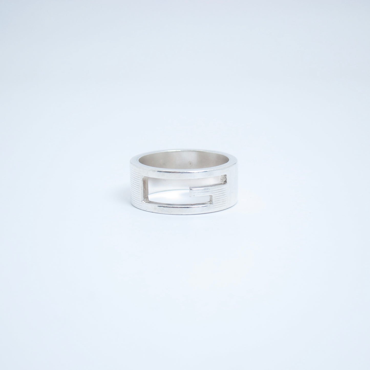Gucci Vintage G Logo 925 Silver Ring #13