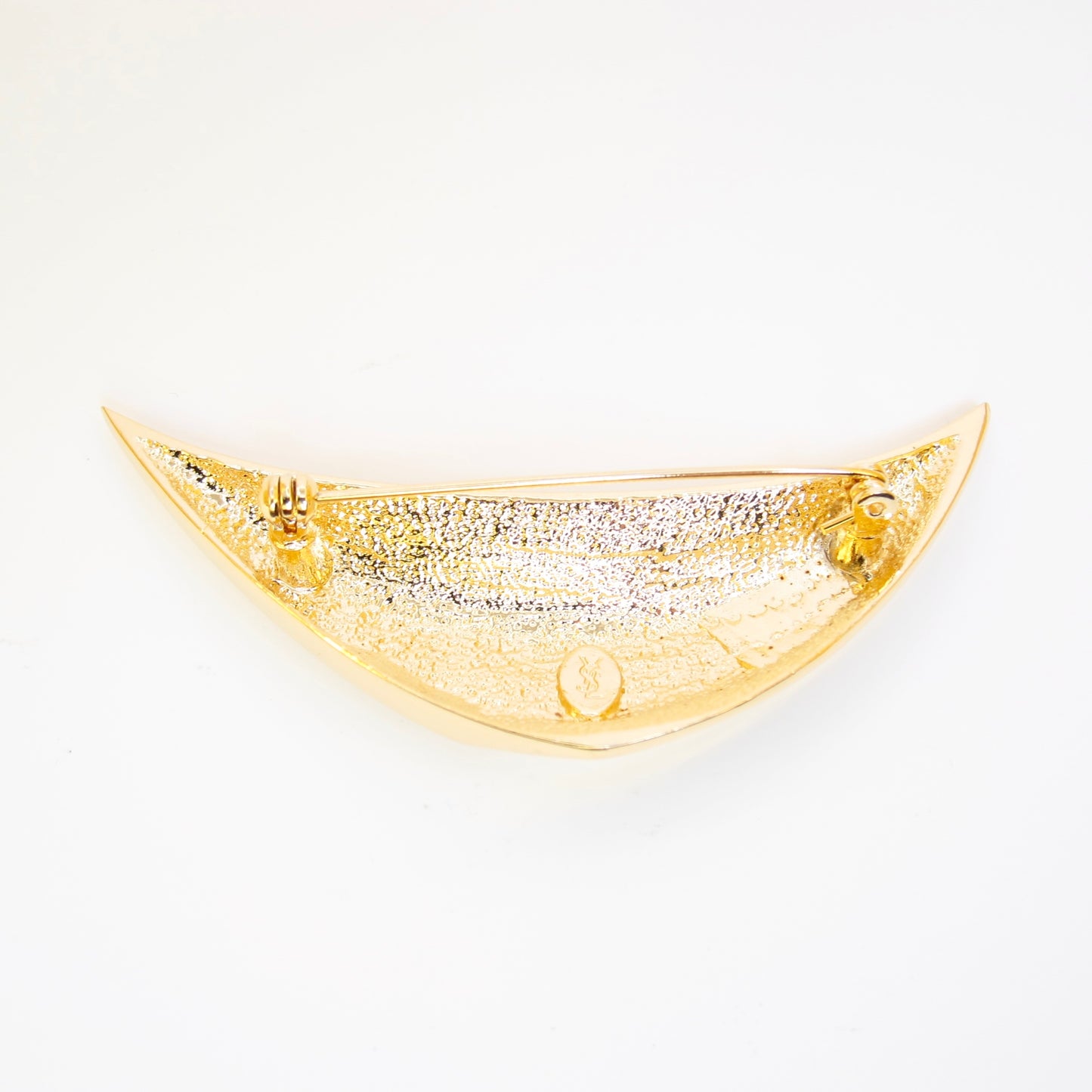 Yves Saint Laurent Vintage Stylish Golden Brooch
