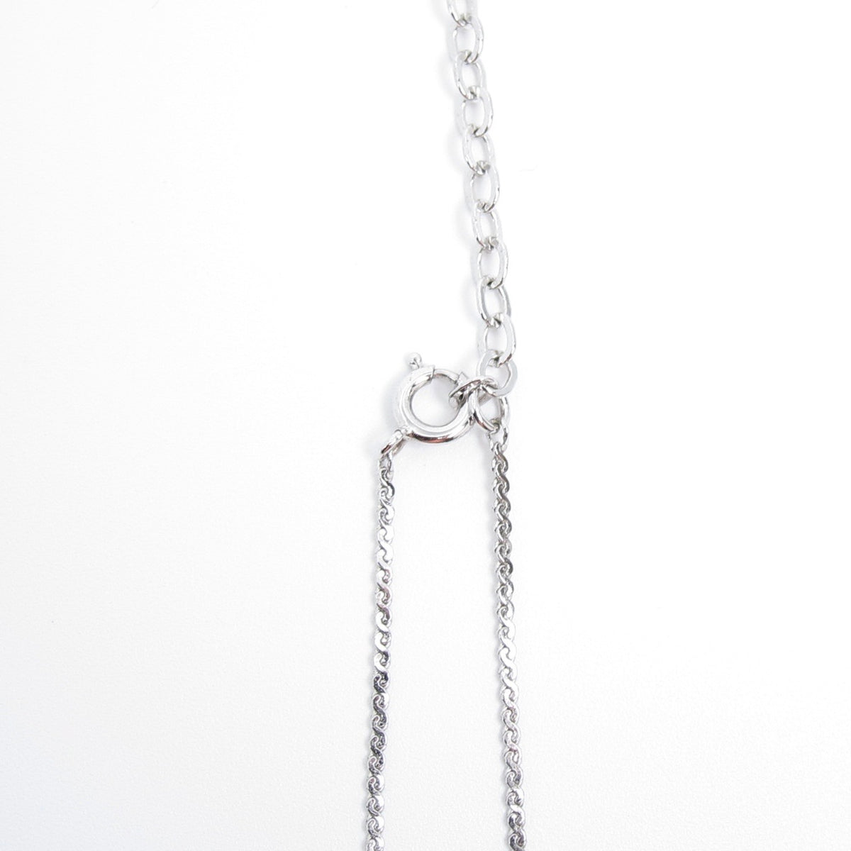 Christian Dior Vintage CD Logo Silver-Tone Necklace