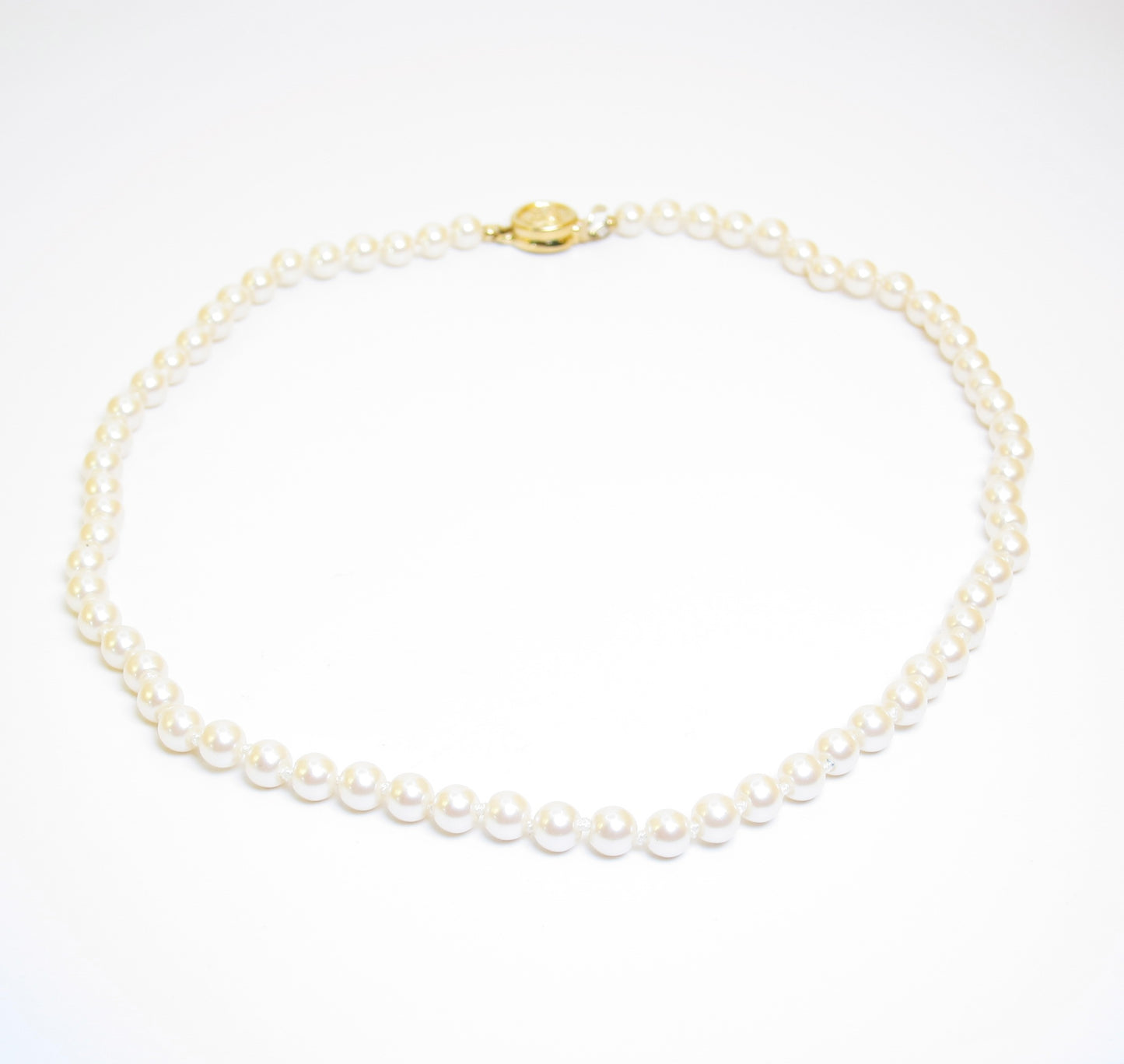 Givenchy Vintage Pearl Necklace with 4G Logo Buckle