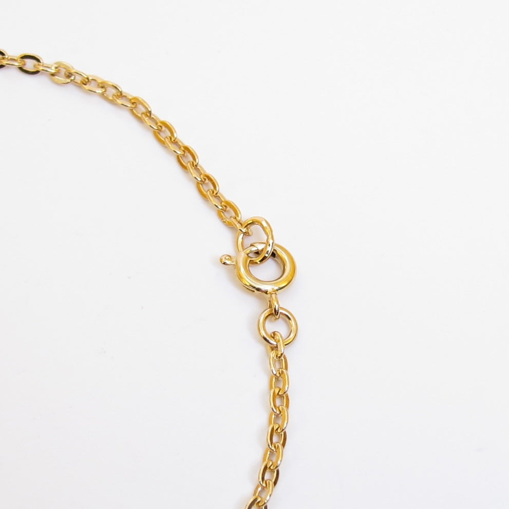 Christian Dior Vintage Dior Logo in Oval Shaped Golden Bracelet
