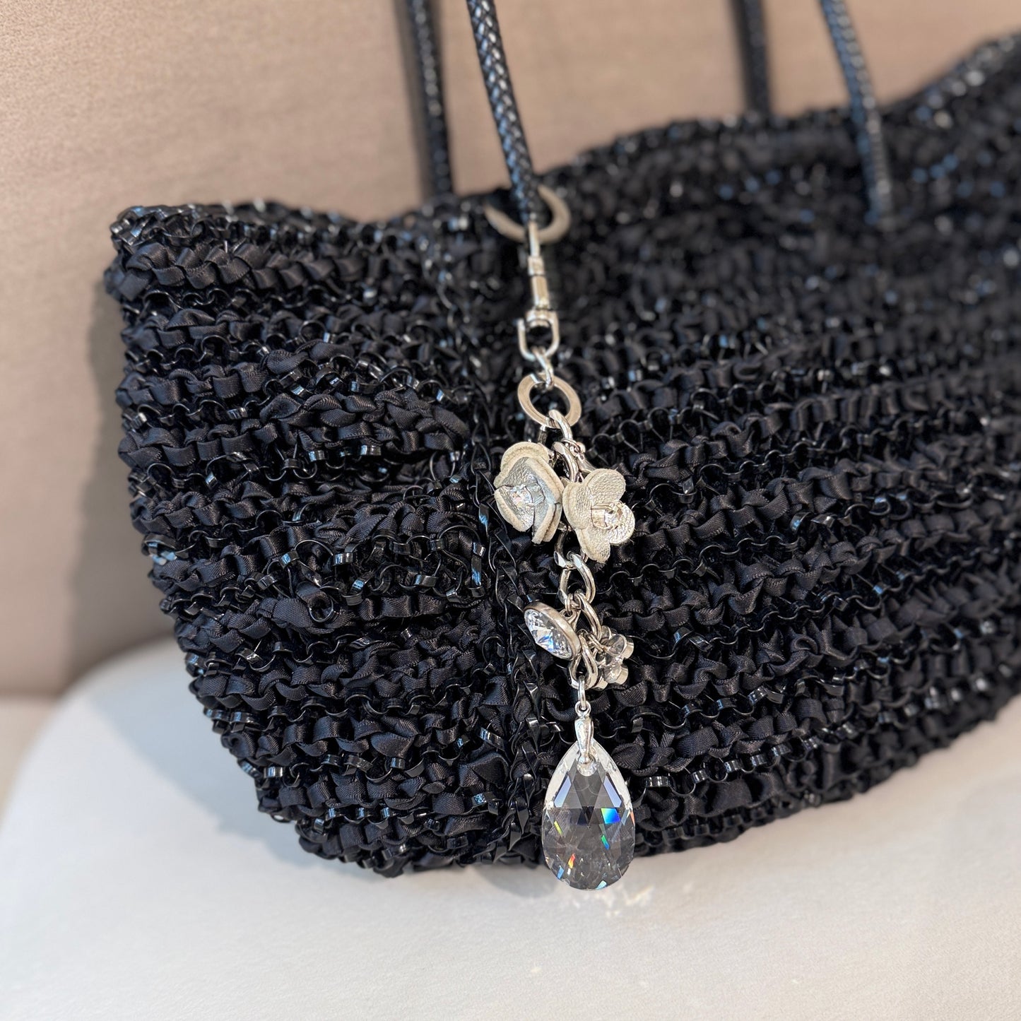 Anteprima Black Wire Bag Charm Handbag | Hong Kong Vintage Store