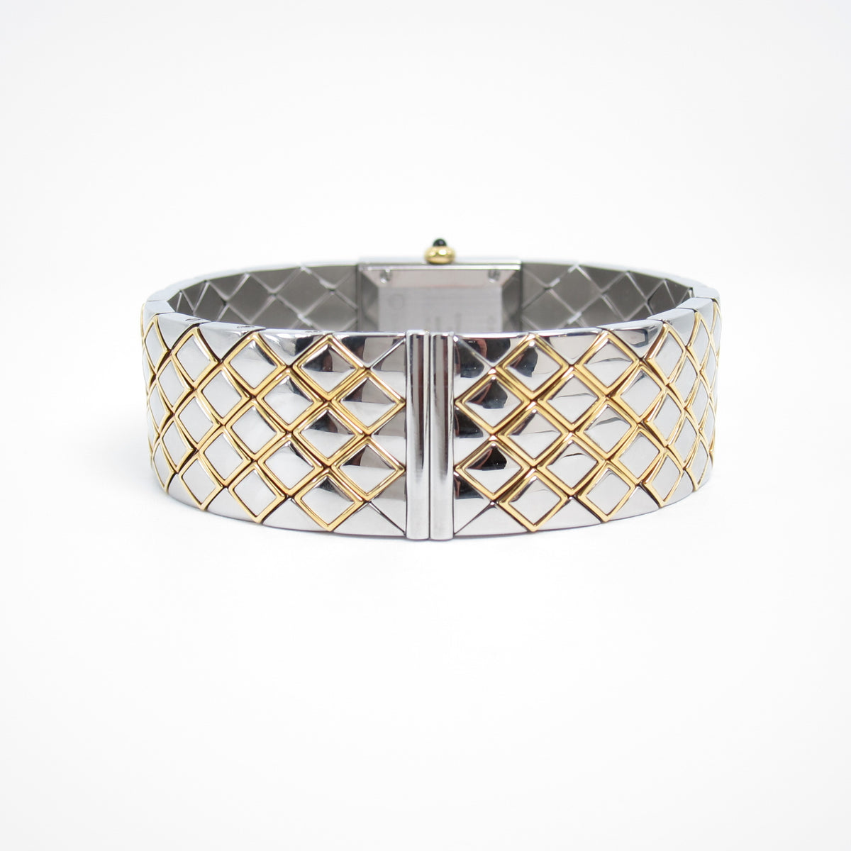 Chanel Vintage Matelasse 18K Gold & Stainless Steel Watch