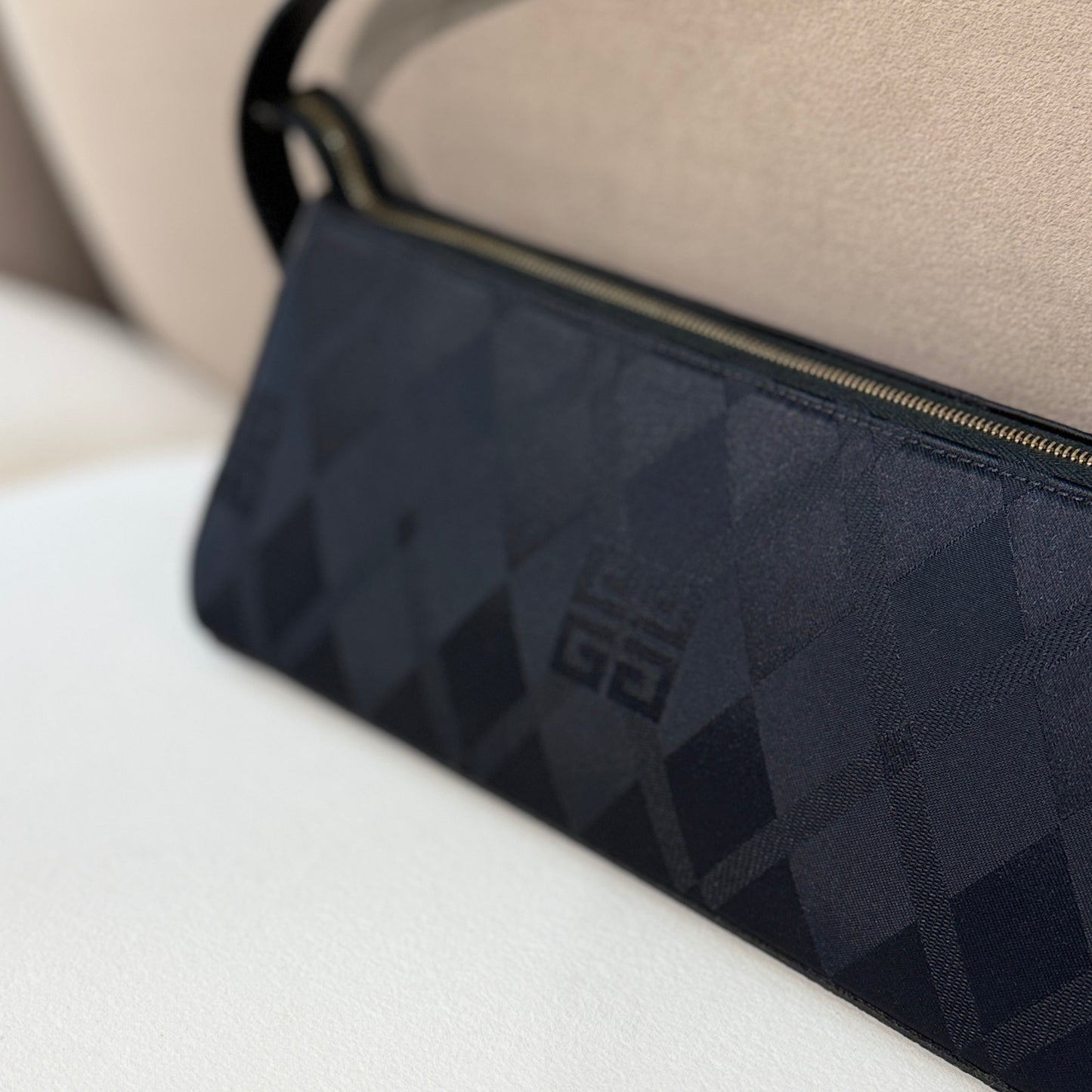 Givenchy Vintage All-Over Pattern Triangle Shoulder Bag