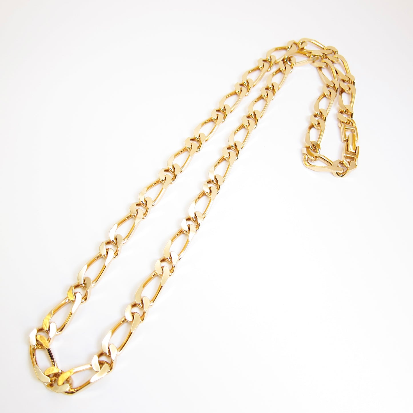 Monet Vintage Stylish Chain Golden Long Necklace