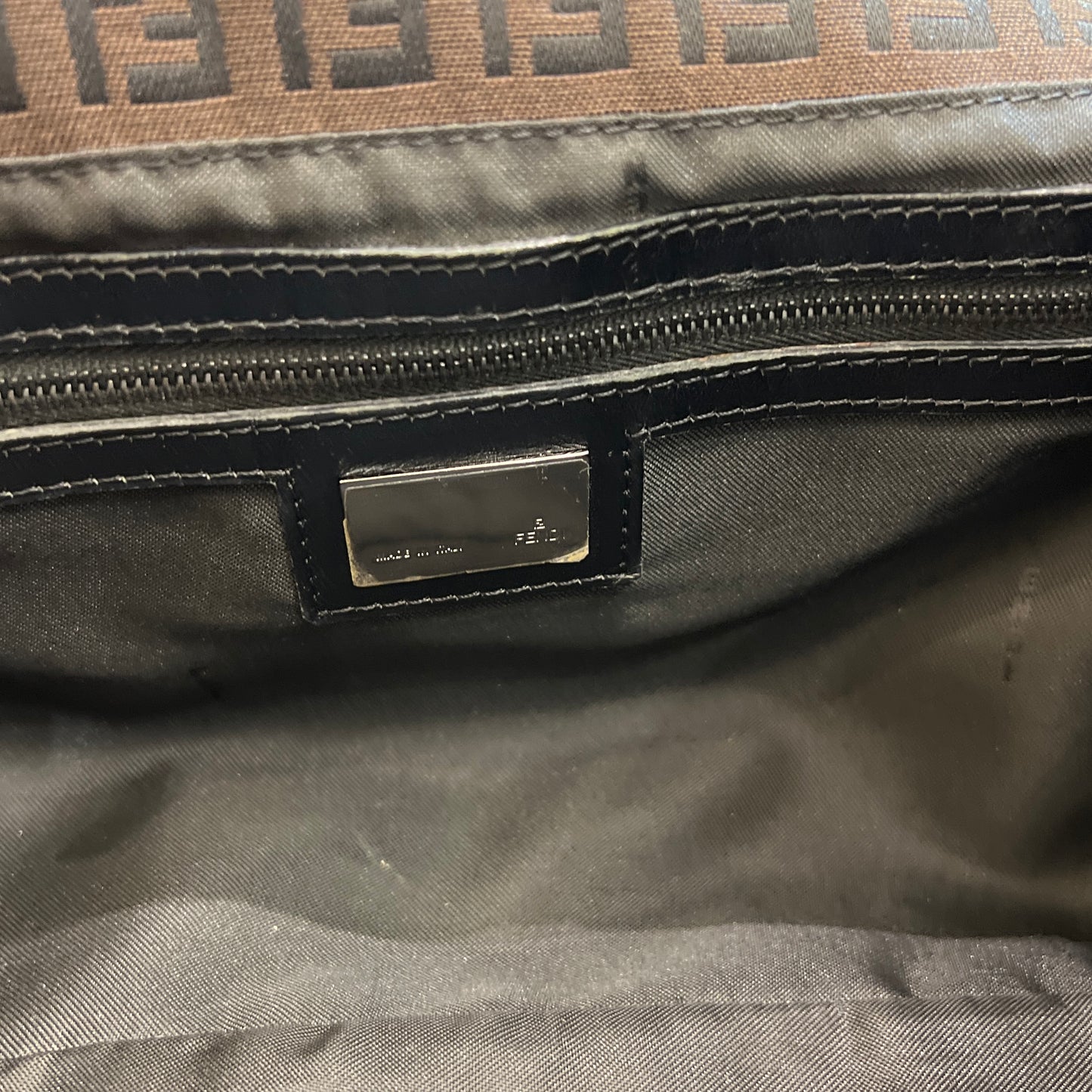 Fendi Vintage Zucchino Large Shoulder Bag