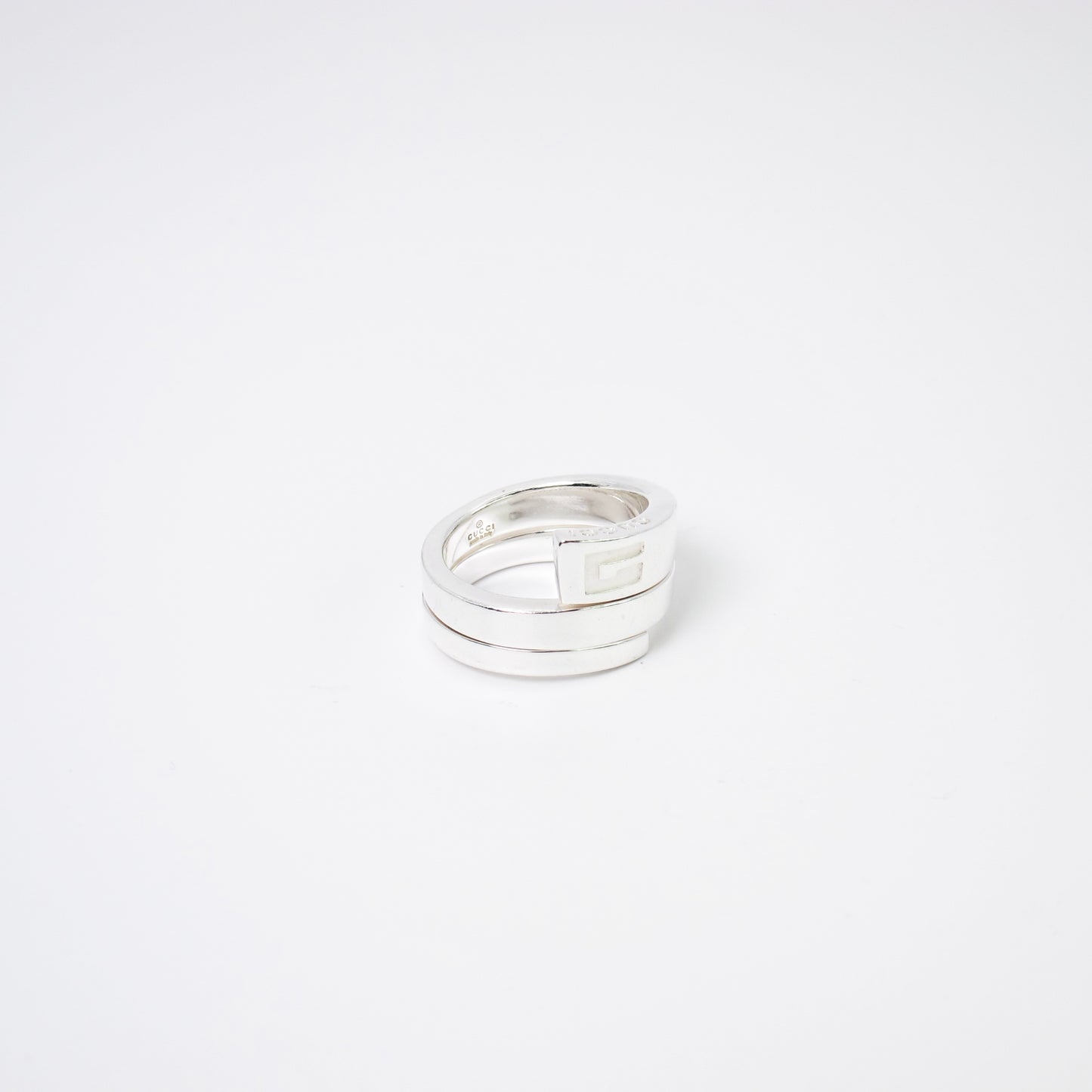 Gucci Vintage G Logo 925 Silver Ring #13