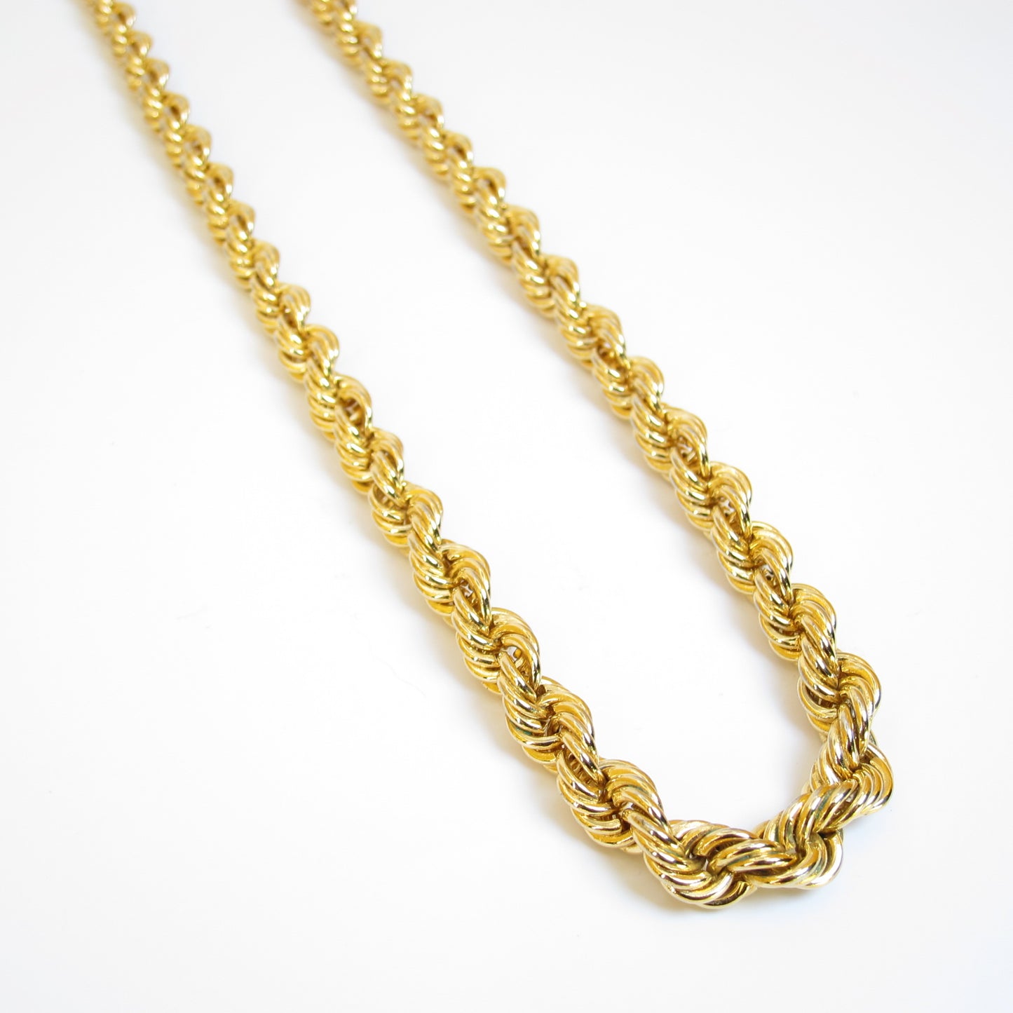 Christian Dior Vintage Twisted Golden Chain Necklace
