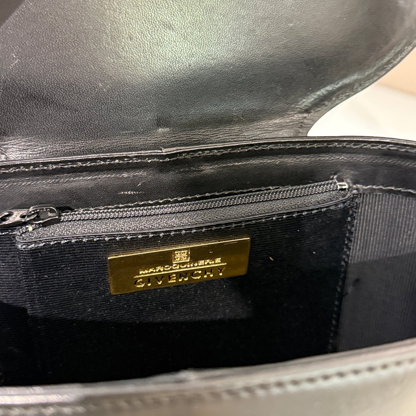 Givenchy Vintage Golden Buckle Oval Shape Top Handle Handbag