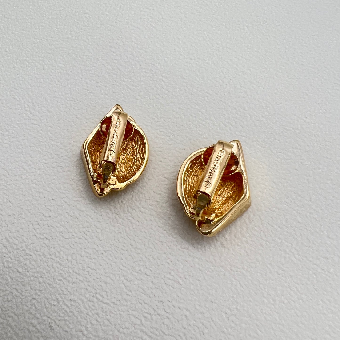Christian Dior Vintage Special Golden Clip-on Earrings