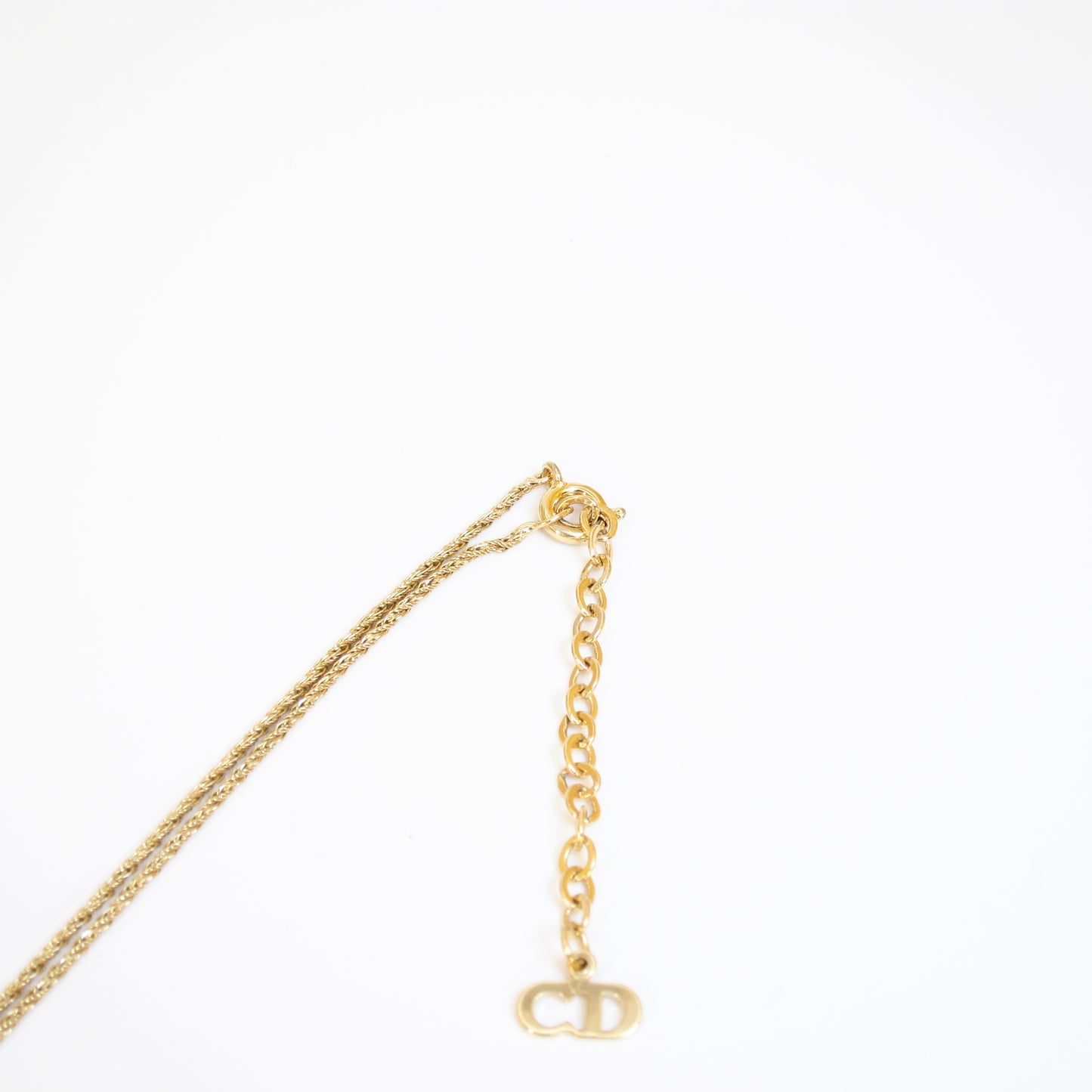 Christian Dior Vintage Pearl and Rhinestone Golden Necklace