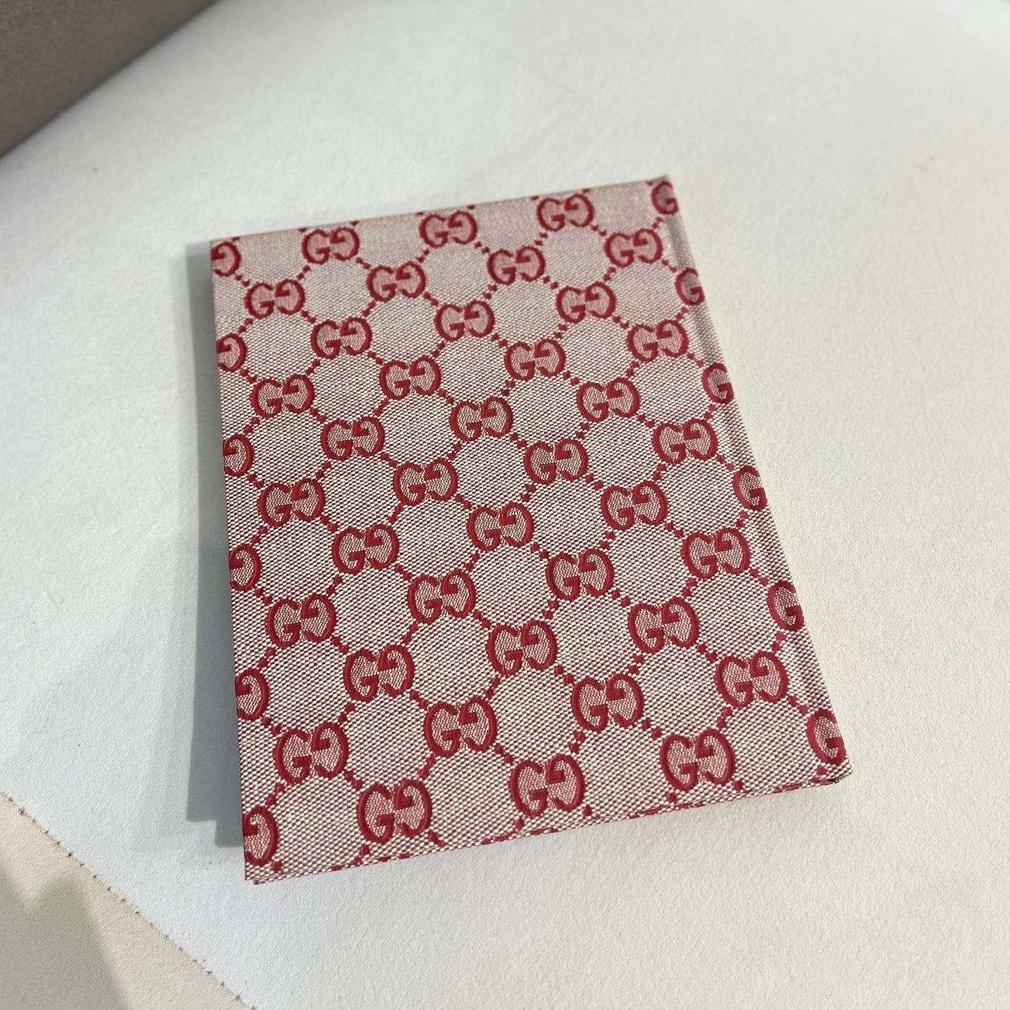 Gucci 復古紅色 Gg 標誌筆記本