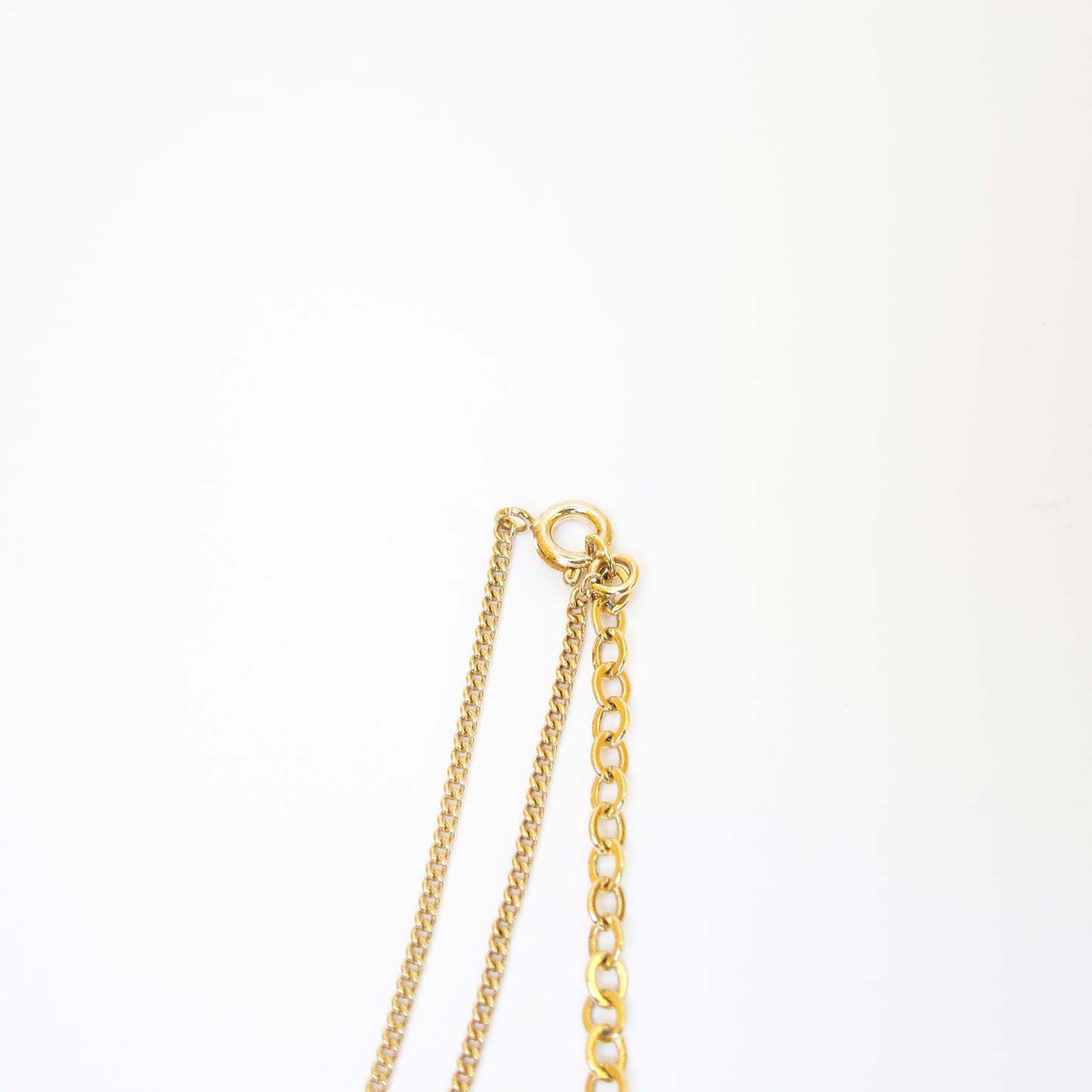 Christian Dior Vintage CD Logo in Oval Shape Golden Necklace